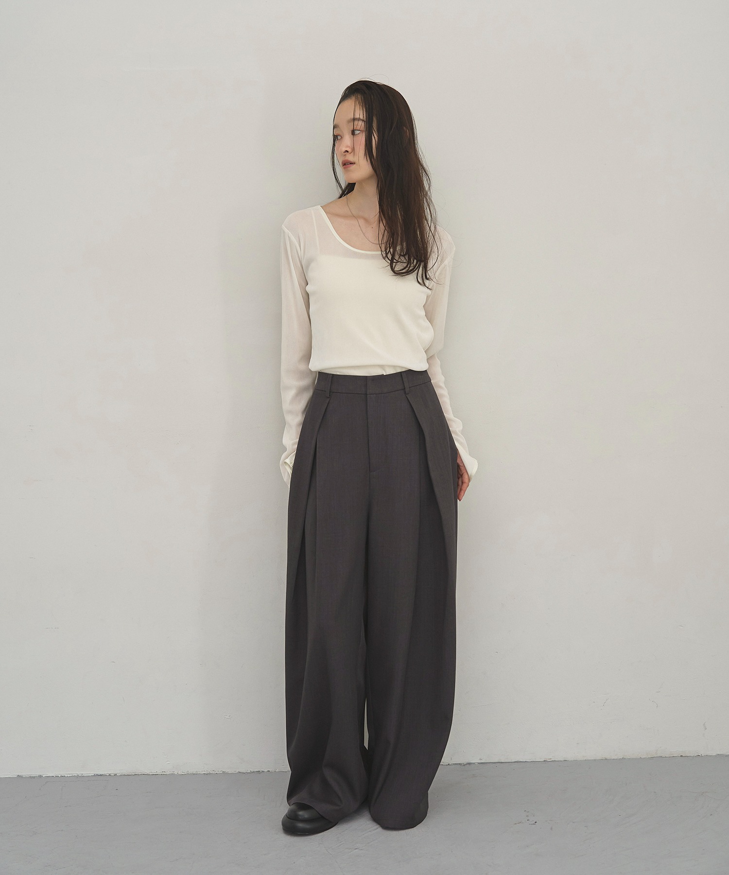 model：H163　着用サイズ：M