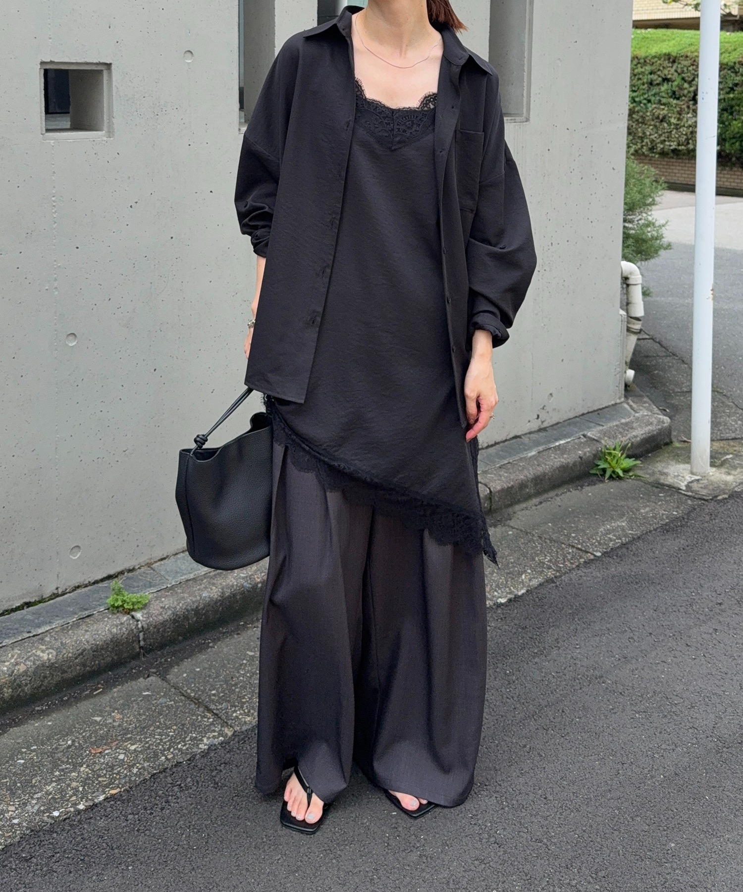 model：H166　着用サイズ：M