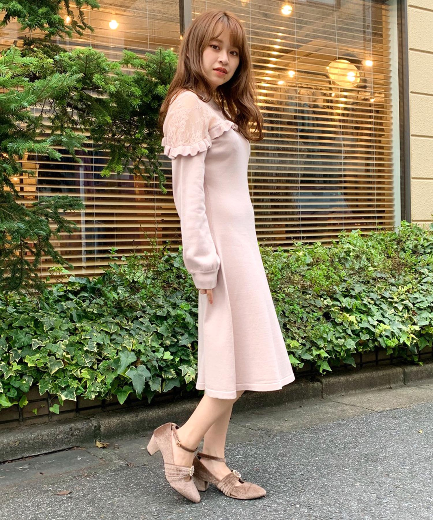 デコルテレースニットワンピース Titty Co Titty Co Online Store ティティーアンドコーオンラインストア