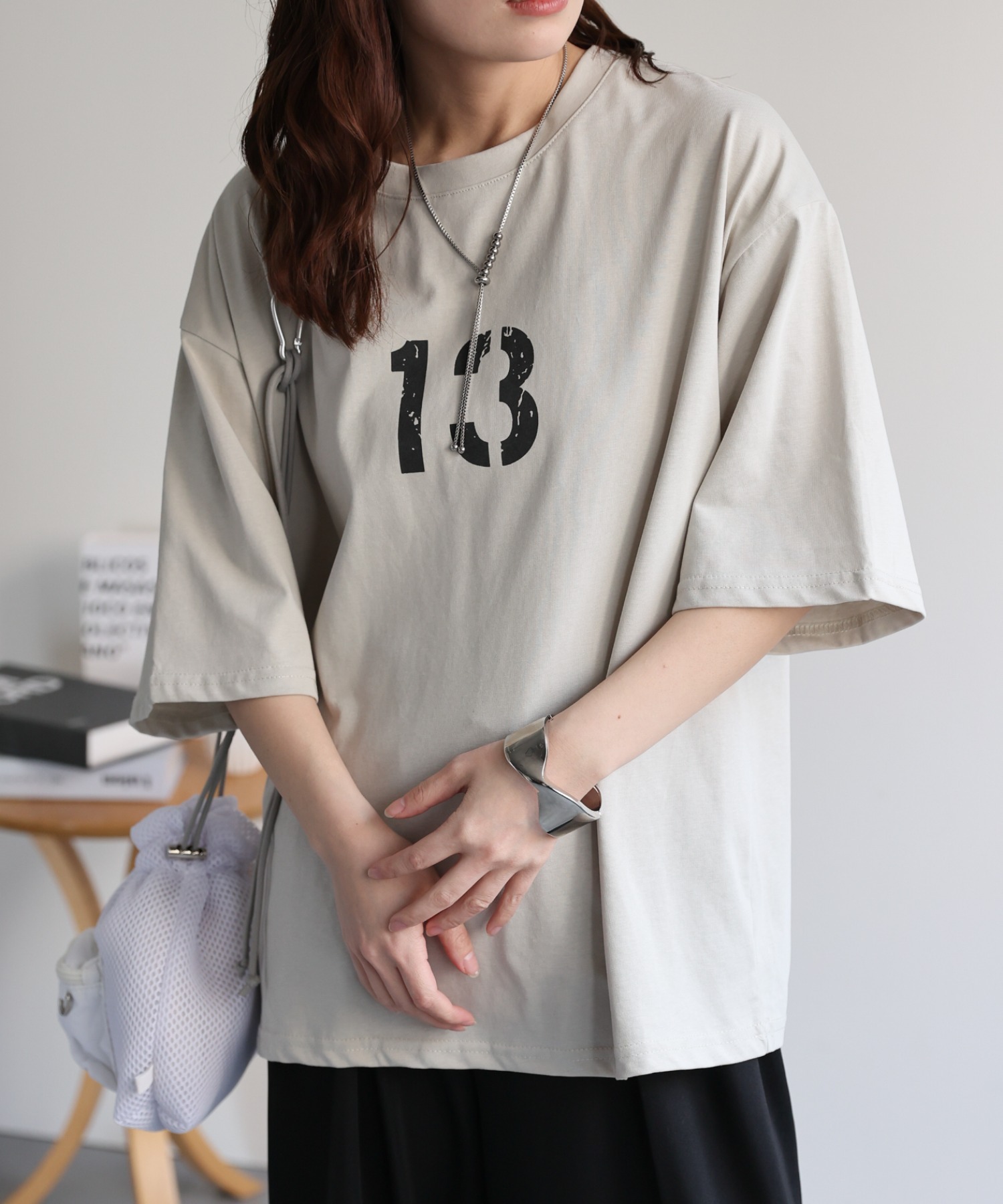 model：156cm 着用サイズ：FREE