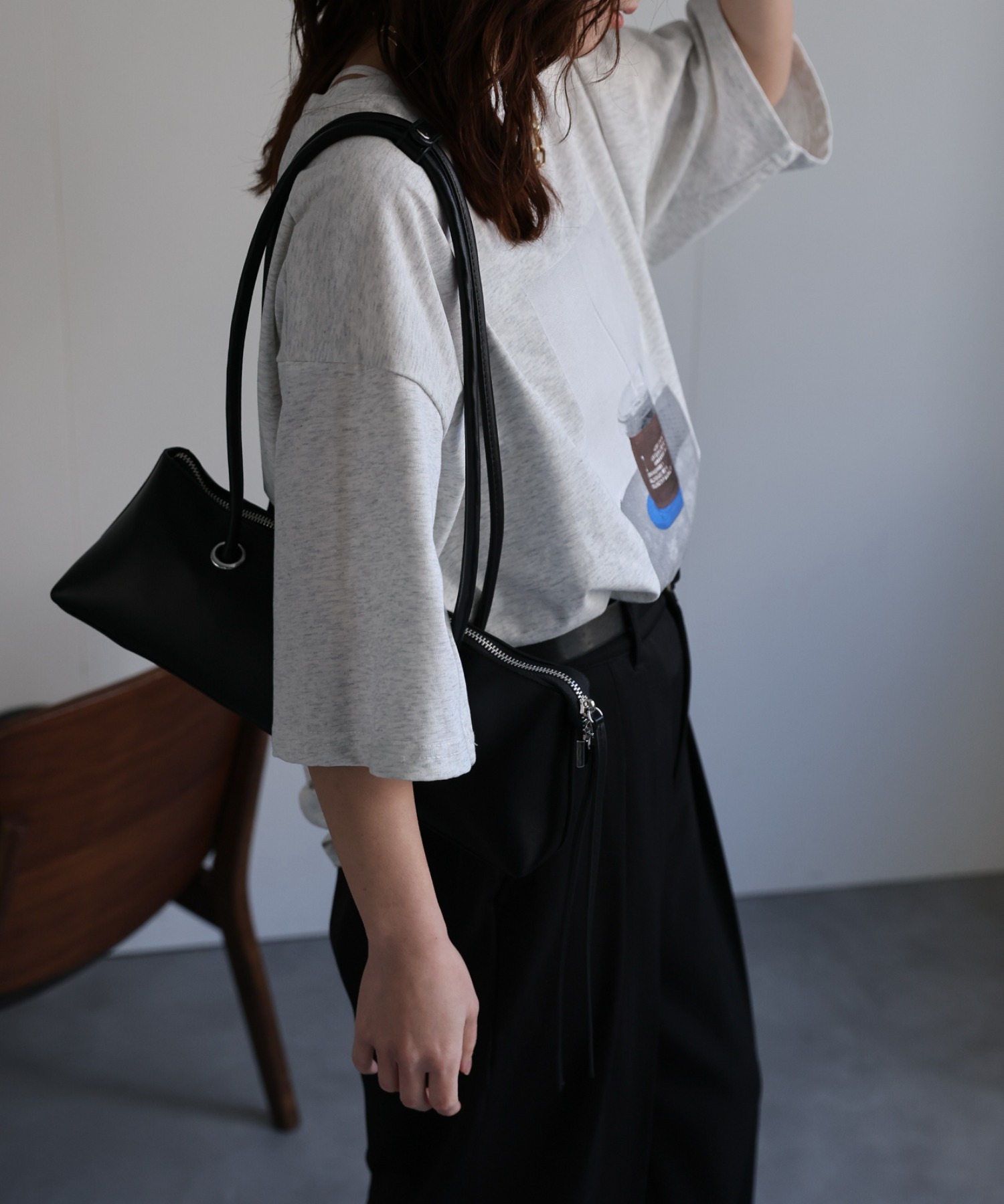 model：156cm 着用サイズ：FREE