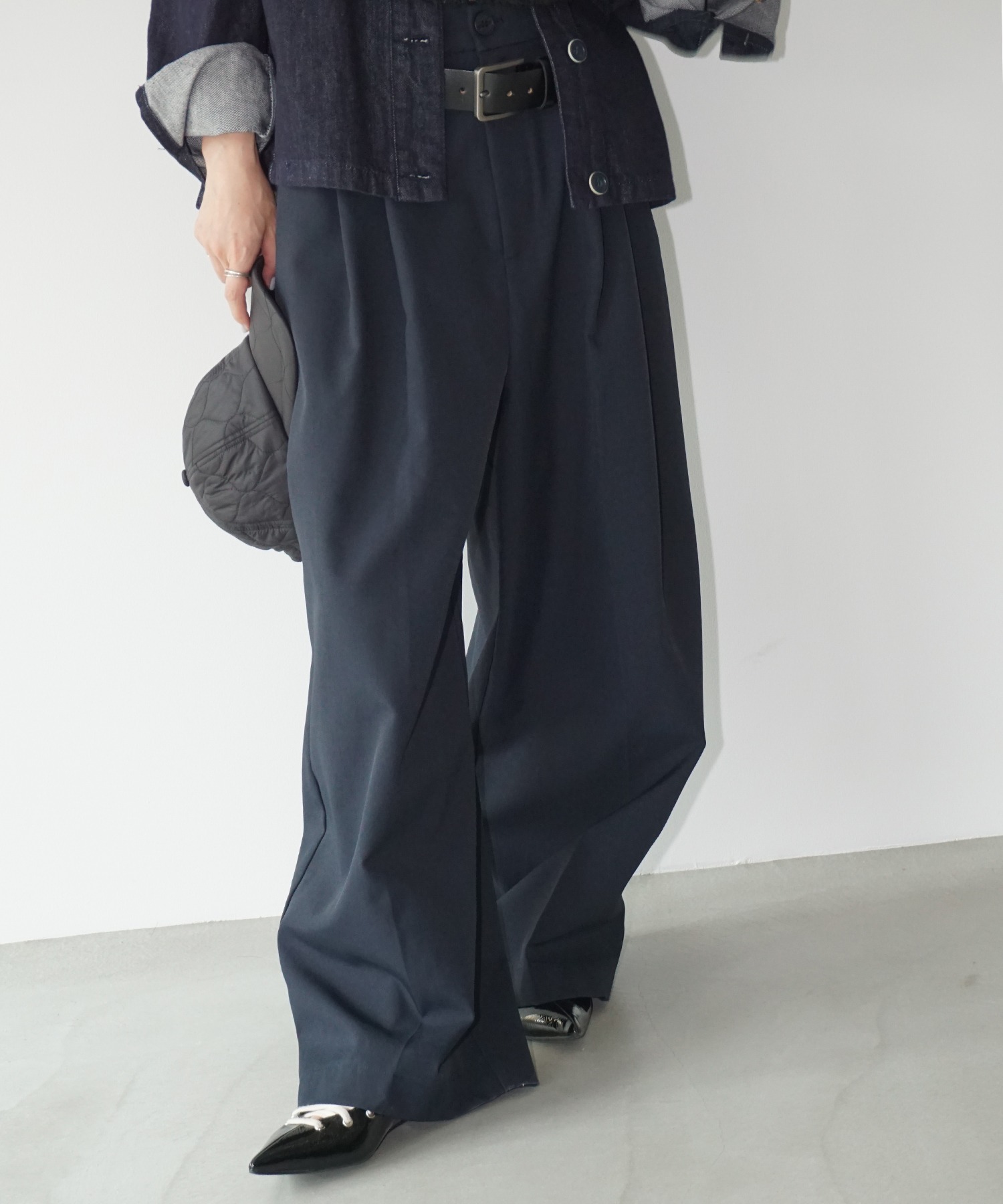 Nana　FRKM SCD 24SS ベロア　ワイドスラックス　Mサイズ FRKM SCD 24SS タックワイドパンツ | テックウェア専門店 AHAMKARA