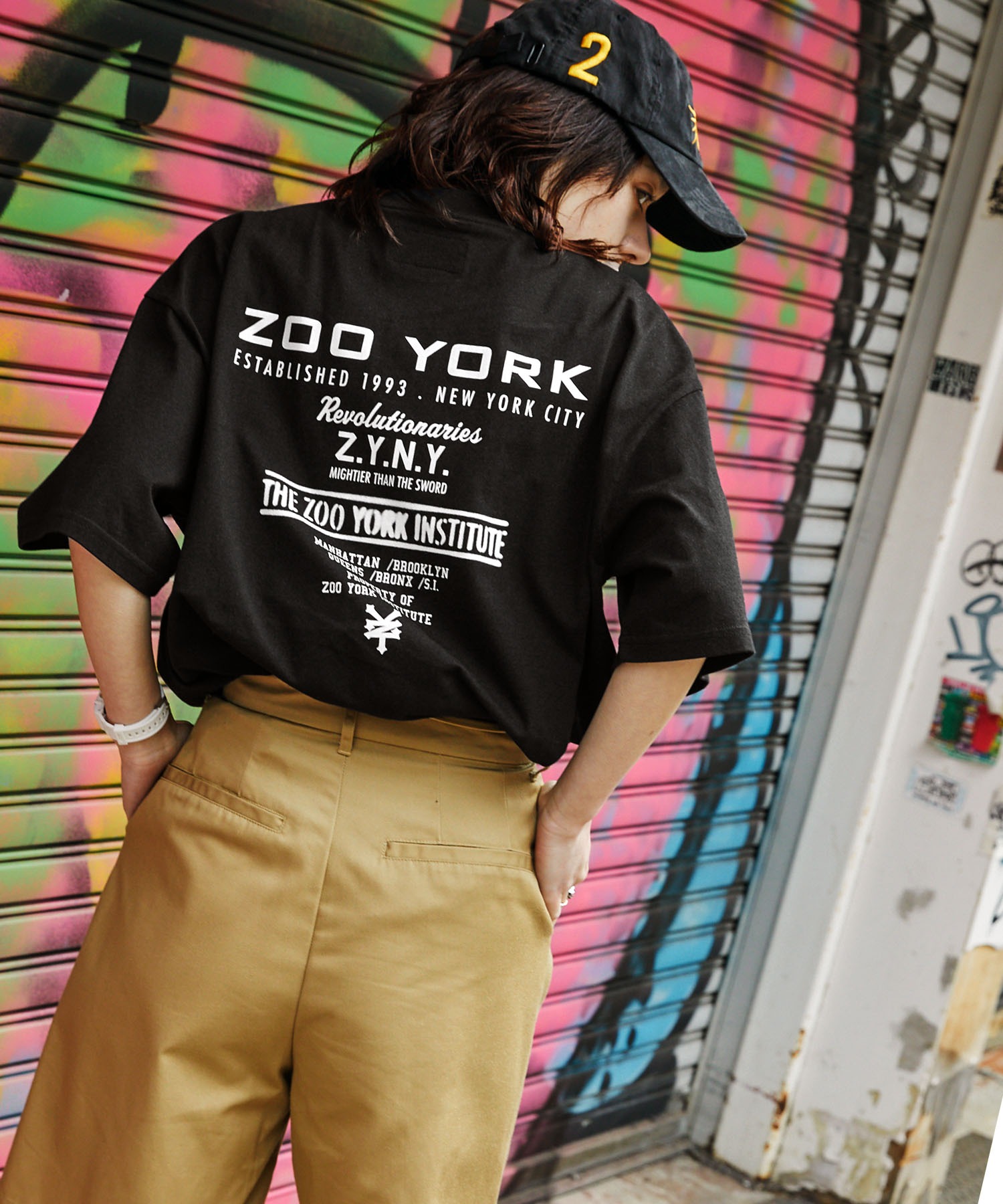 ZOO YORK/ズーヨーク 別注 ラバープリント ビッグシルエット半袖T