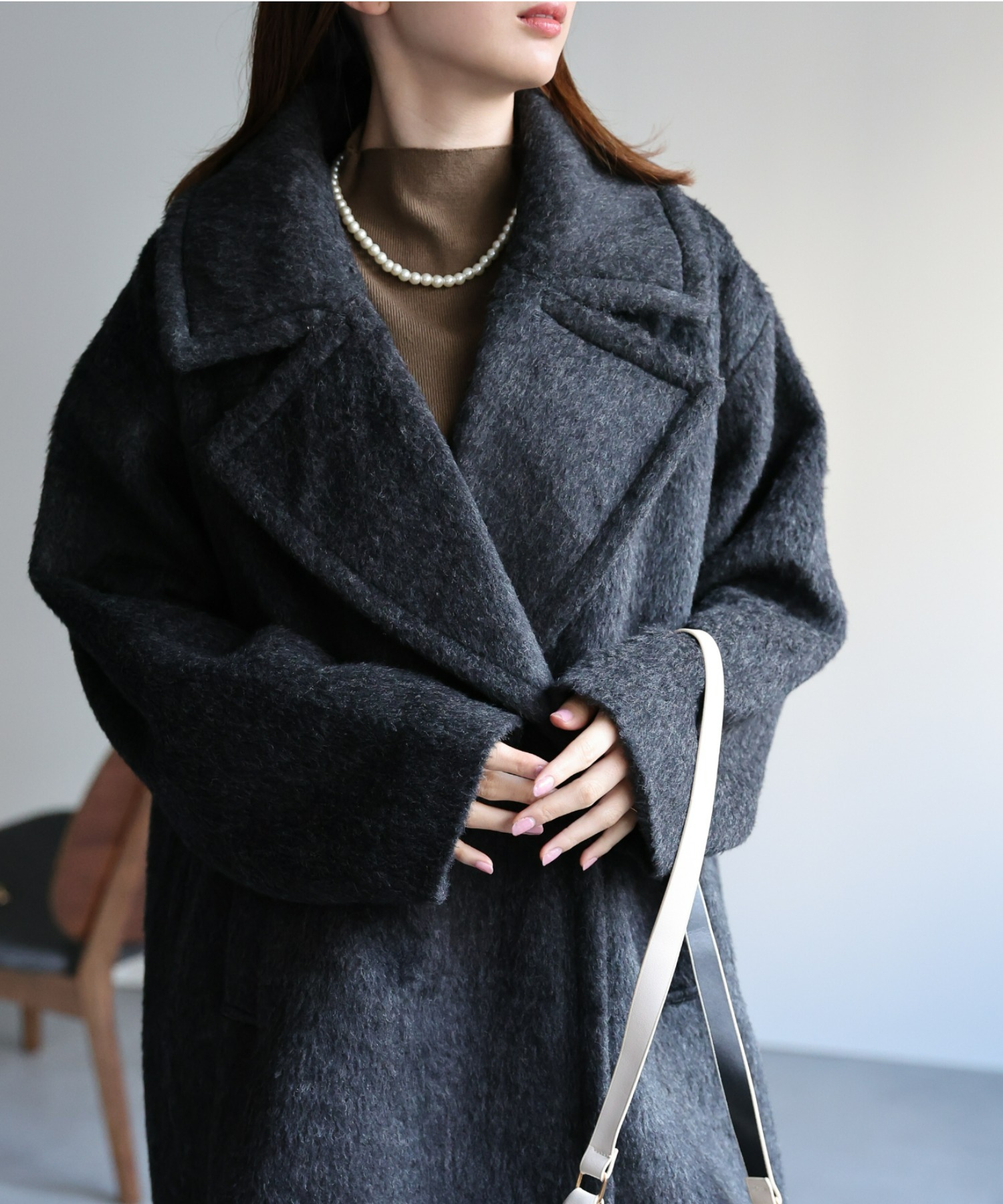 model：162cm 着用サイズ：F