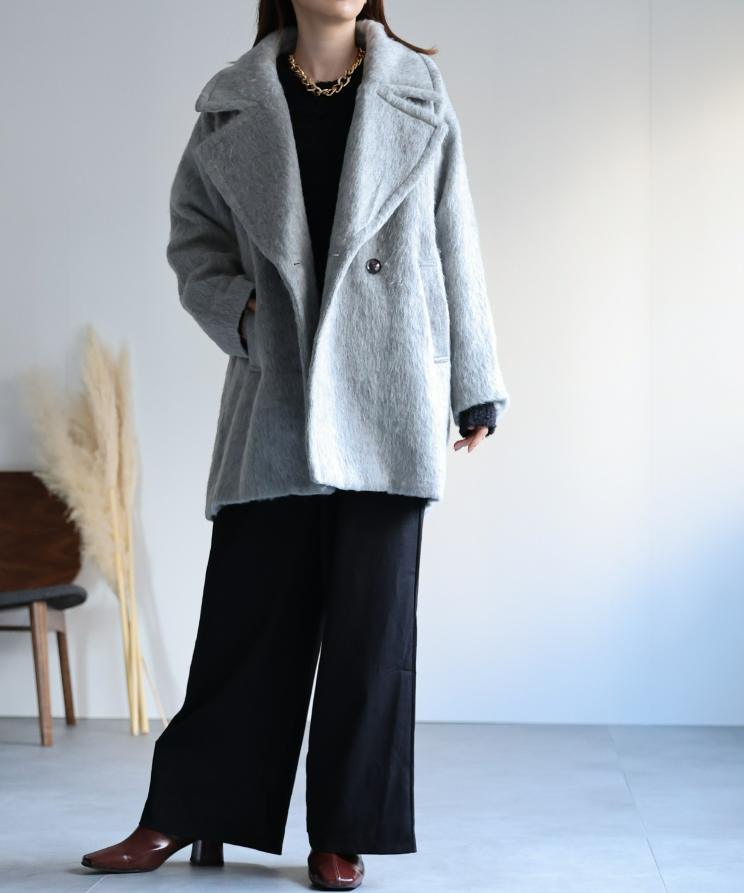 model：162cm 着用サイズ：F