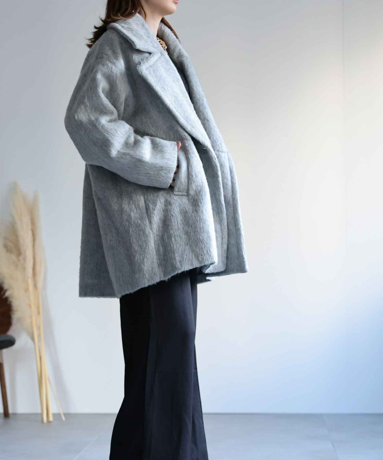 model：162cm 着用サイズ：F