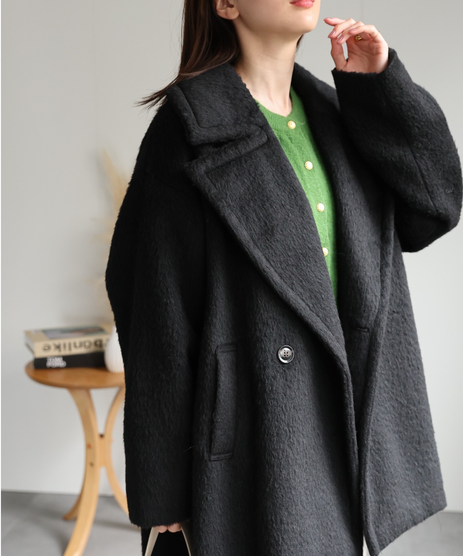 model：162cm 着用サイズ：F