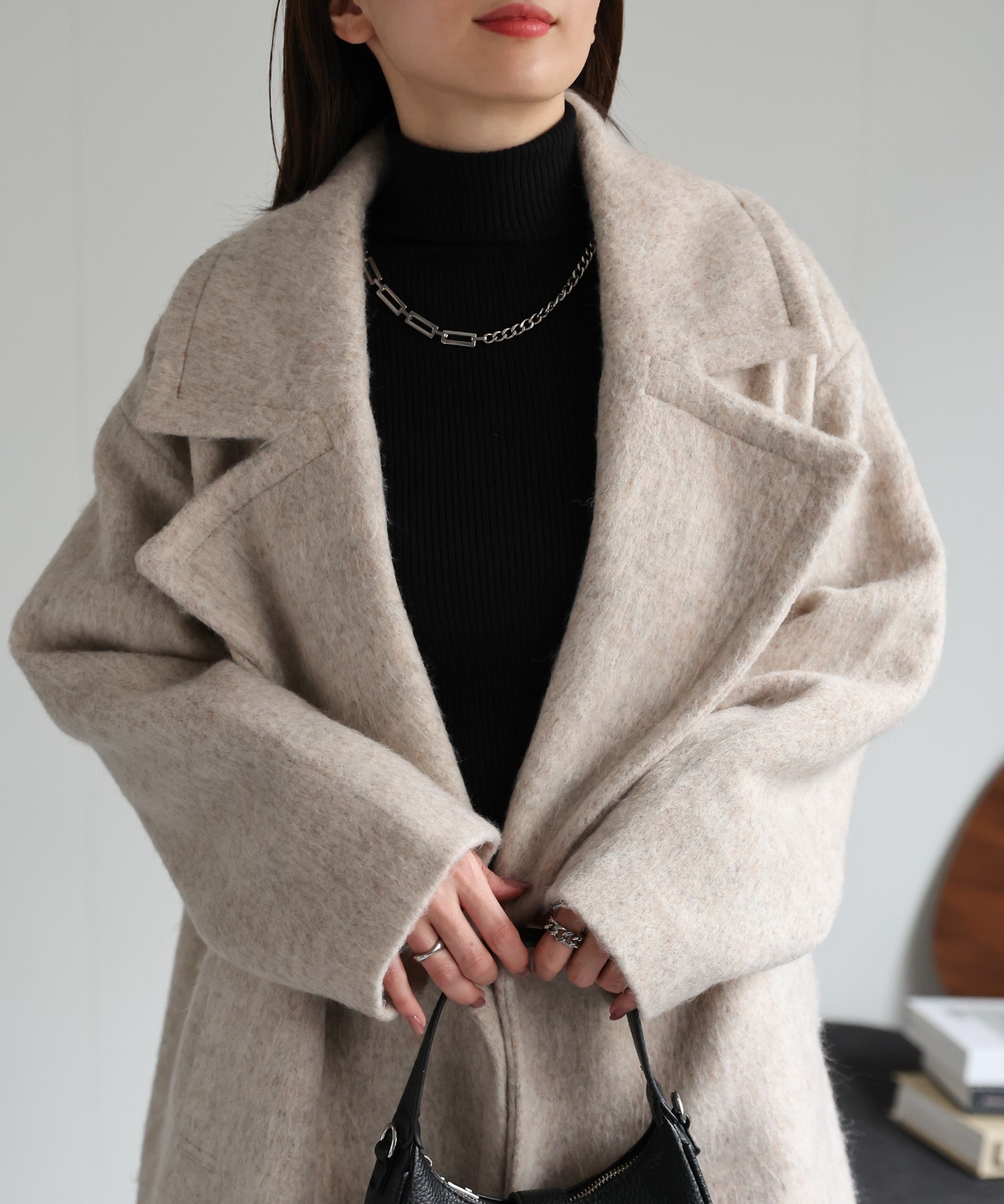 model：162cm 着用サイズ：F