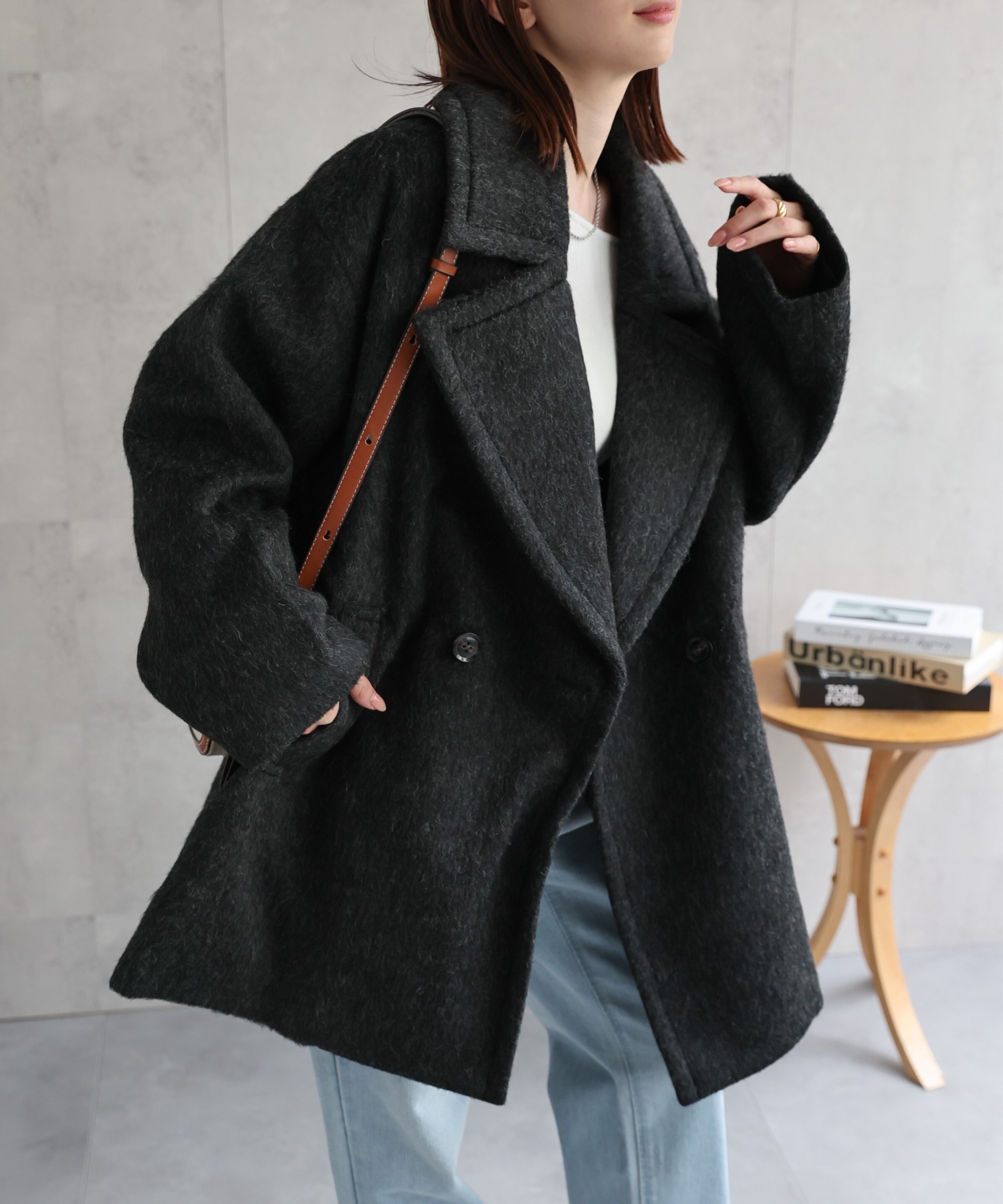 model：162cm 着用サイズ：F