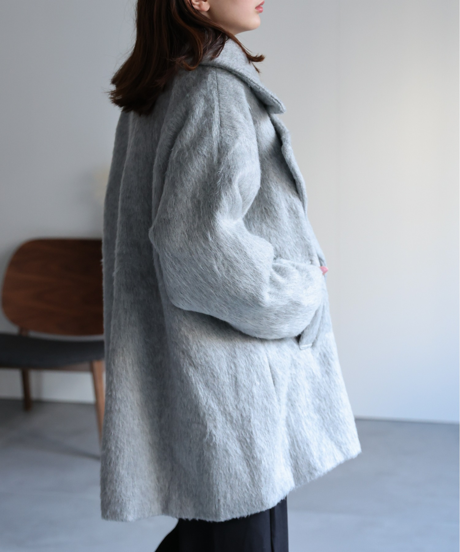 model：162cm 着用サイズ：F
