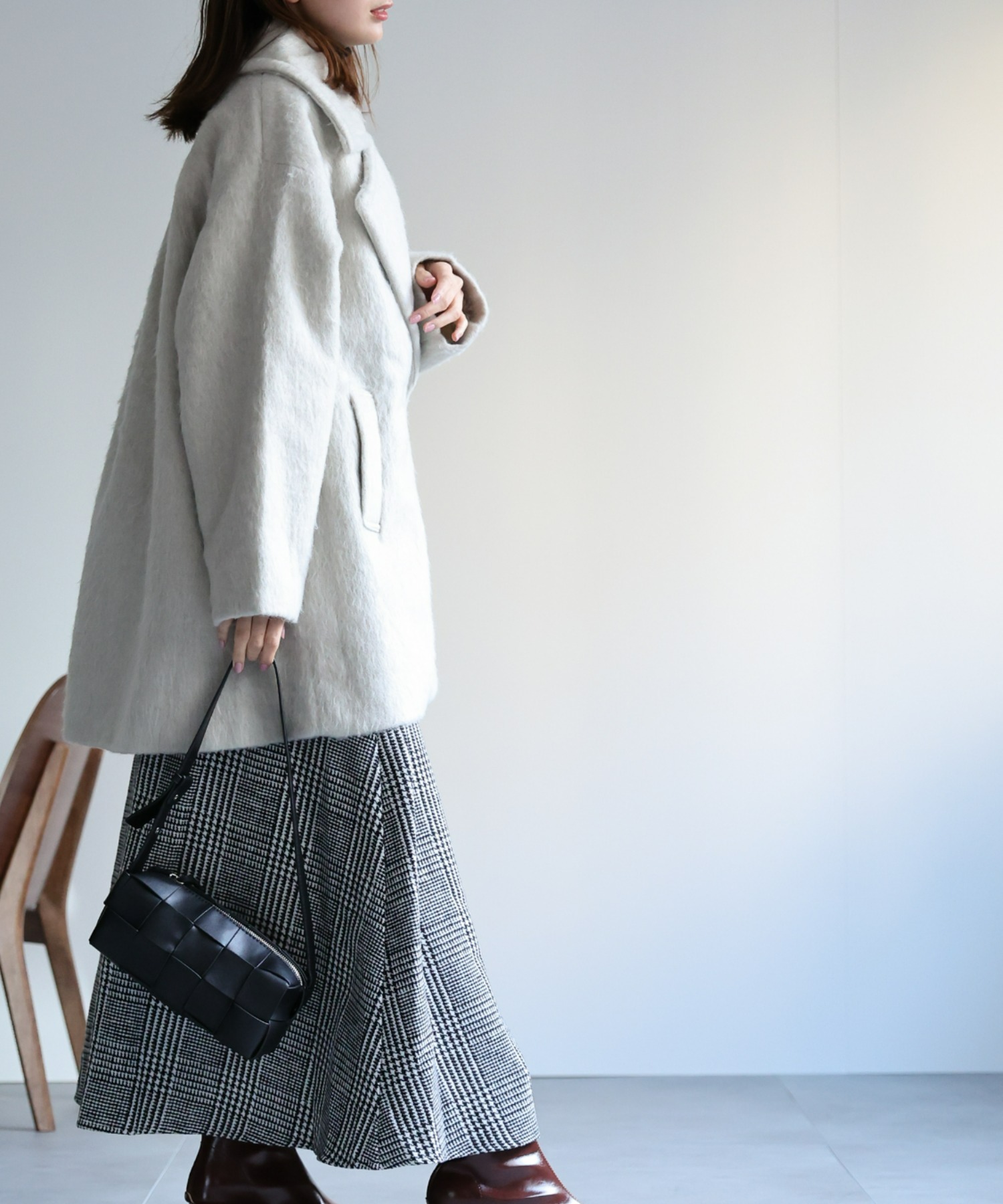 model：162cm 着用サイズ：F