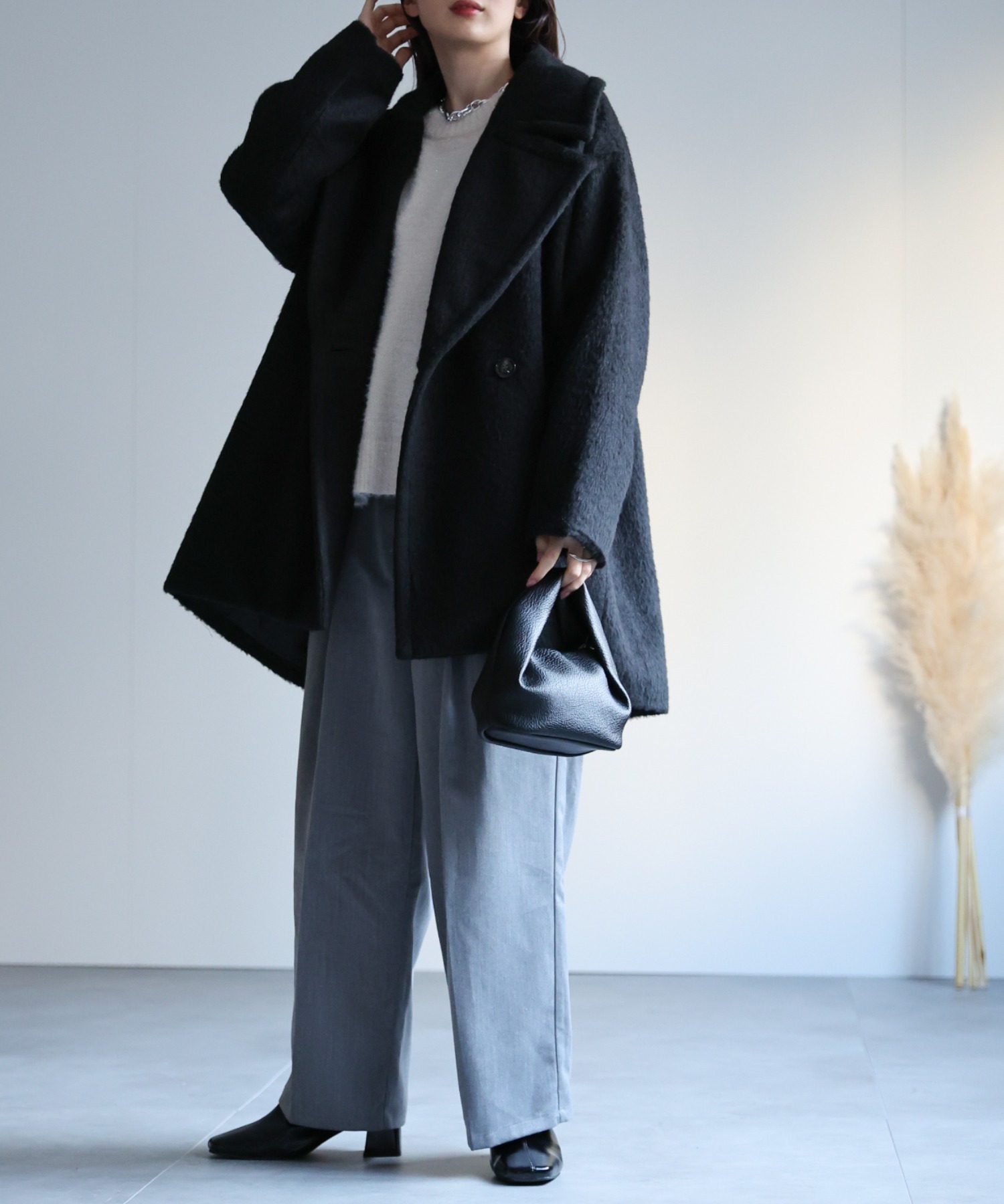 model：162cm 着用サイズ：F