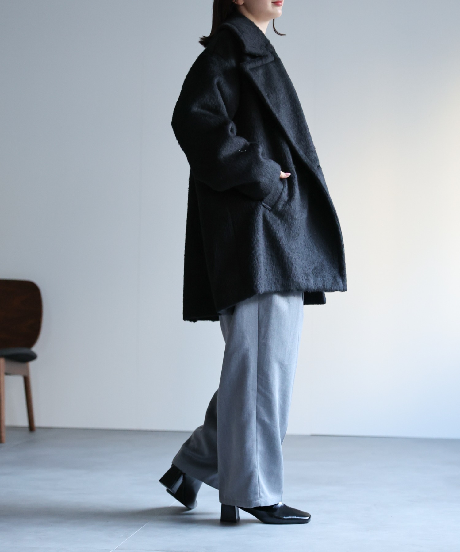 model：162cm 着用サイズ：F
