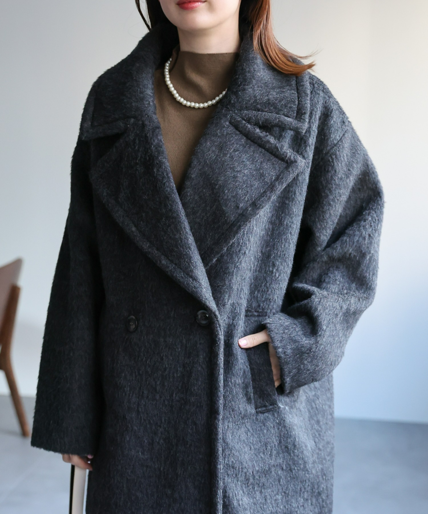 model：162cm 着用サイズ：F