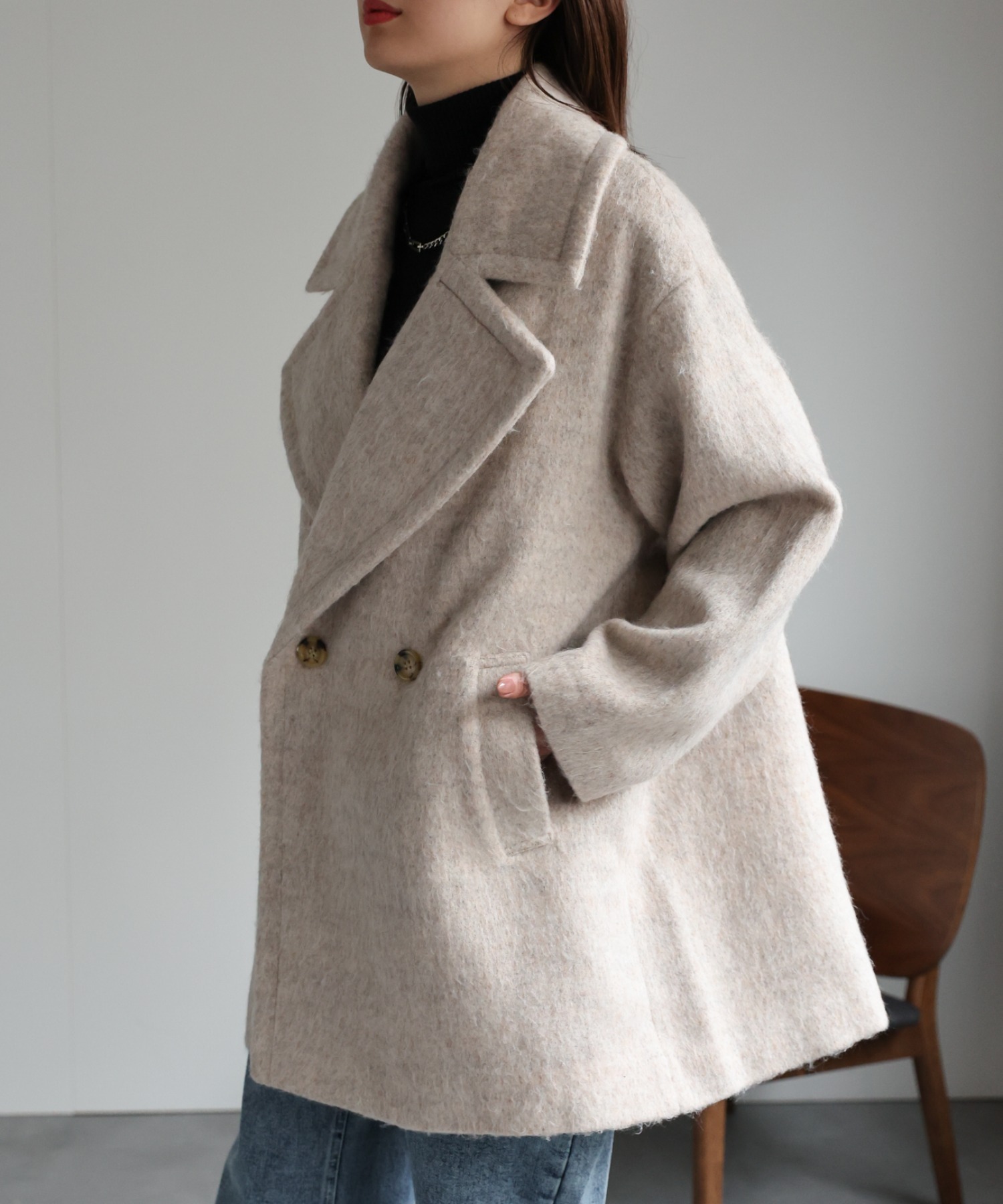 model：162cm 着用サイズ：F
