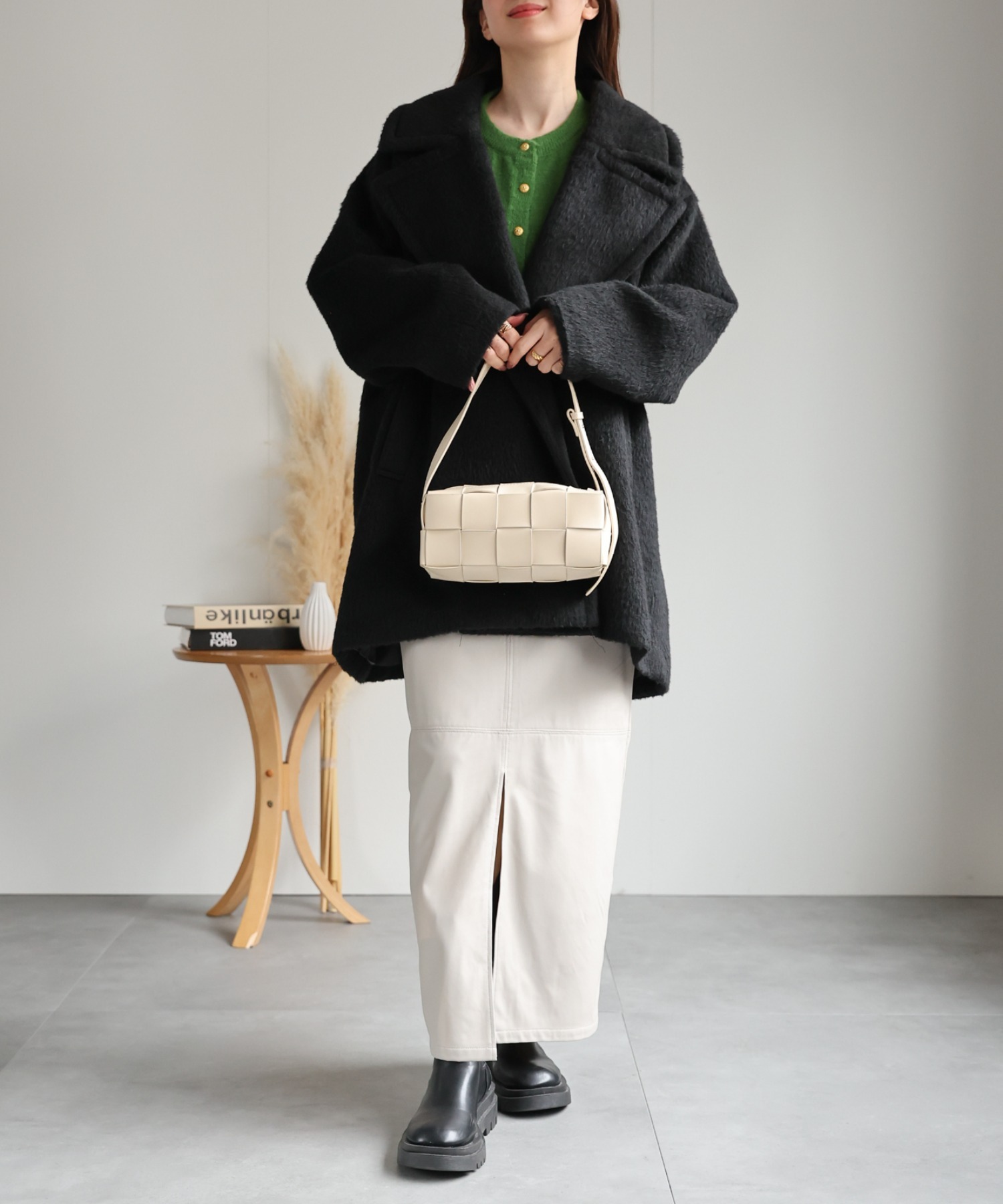 model：162cm 着用サイズ：F