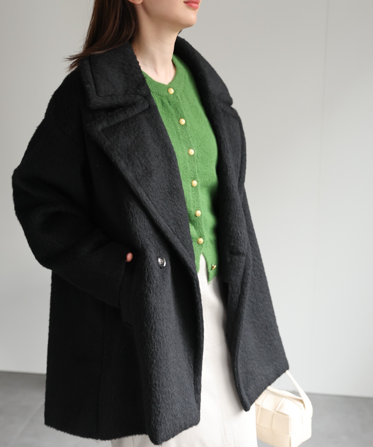 model：162cm 着用サイズ：F
