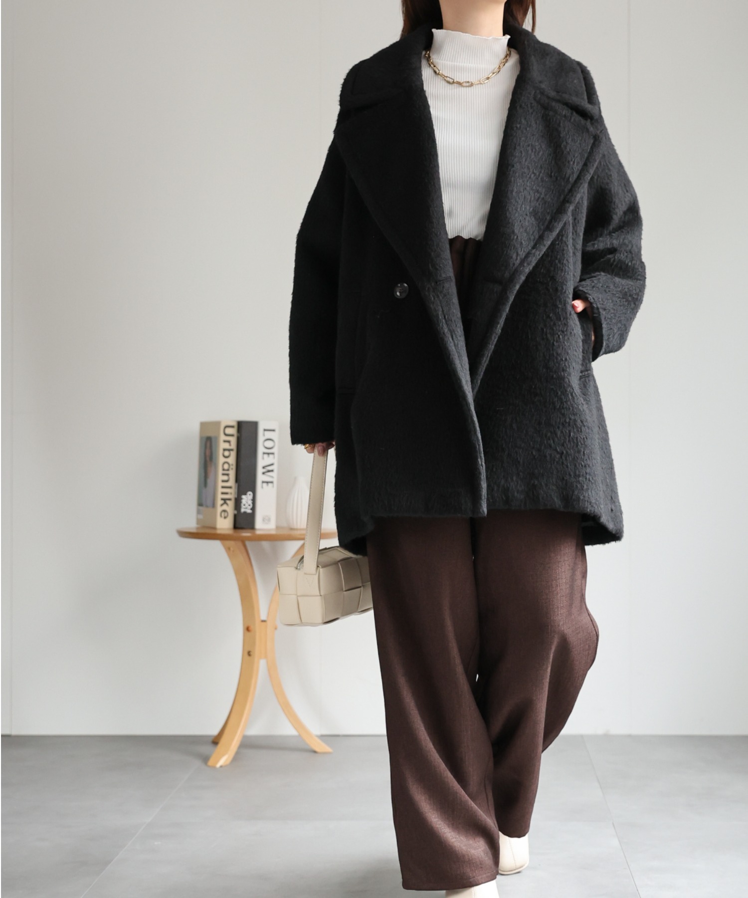 model：162cm 着用サイズ：F