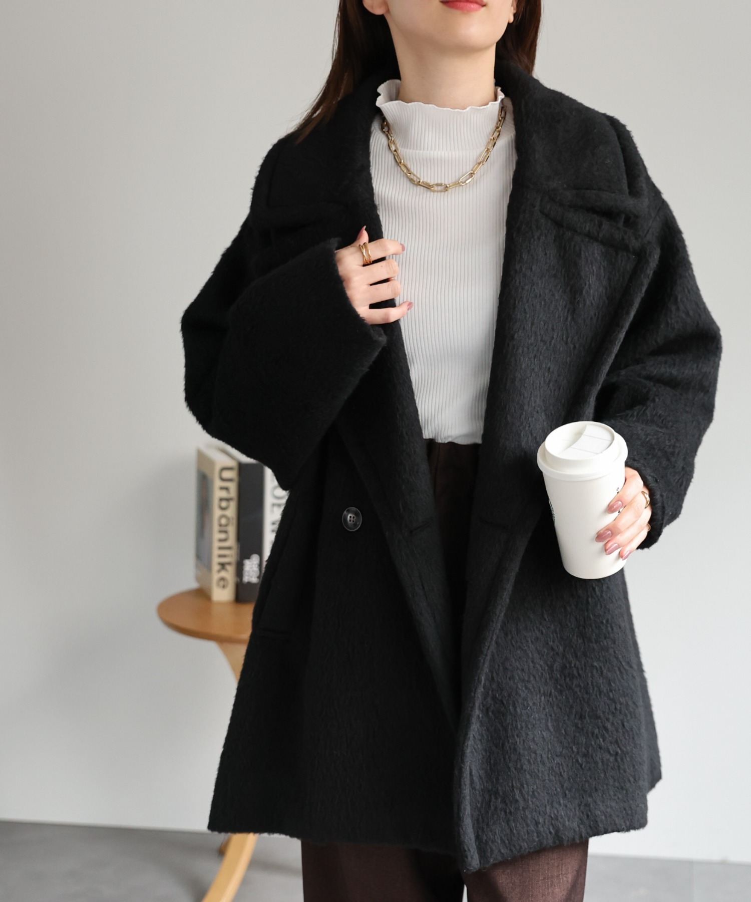 model：162cm 着用サイズ：F