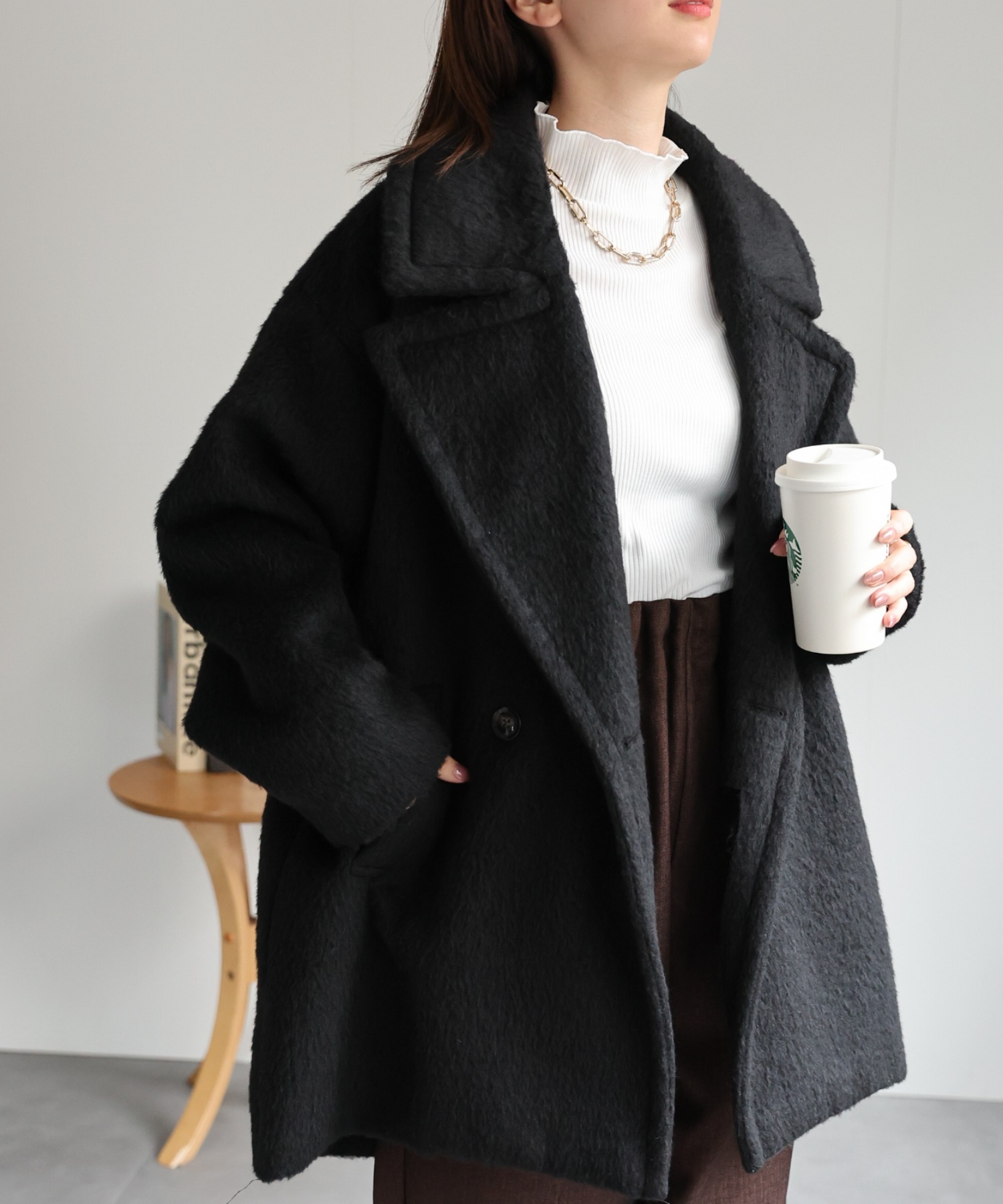 model：162cm 着用サイズ：F