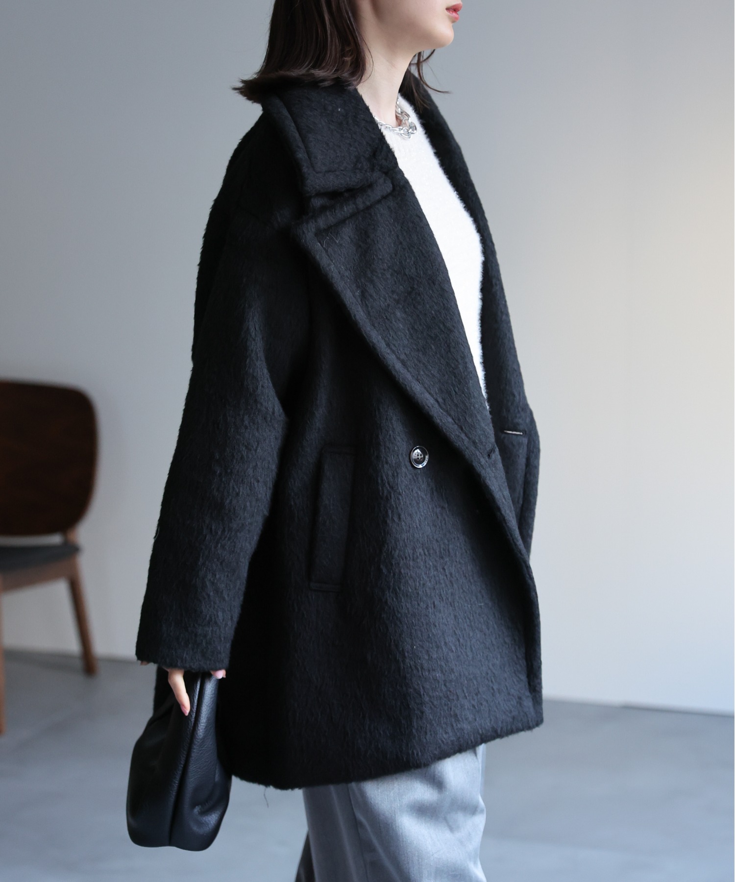 model：162cm 着用サイズ：F