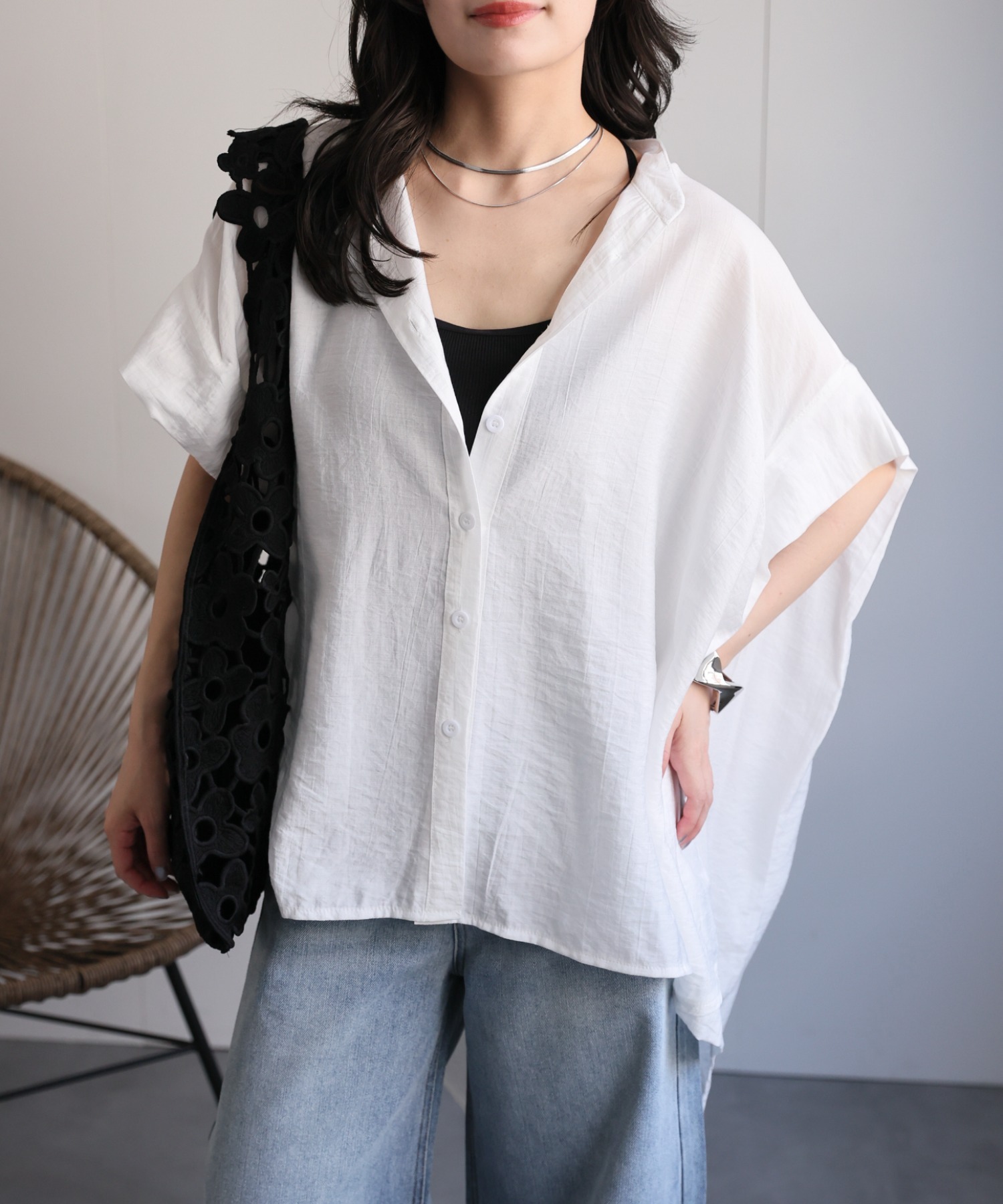 model：156cm 着用サイズ：FREE