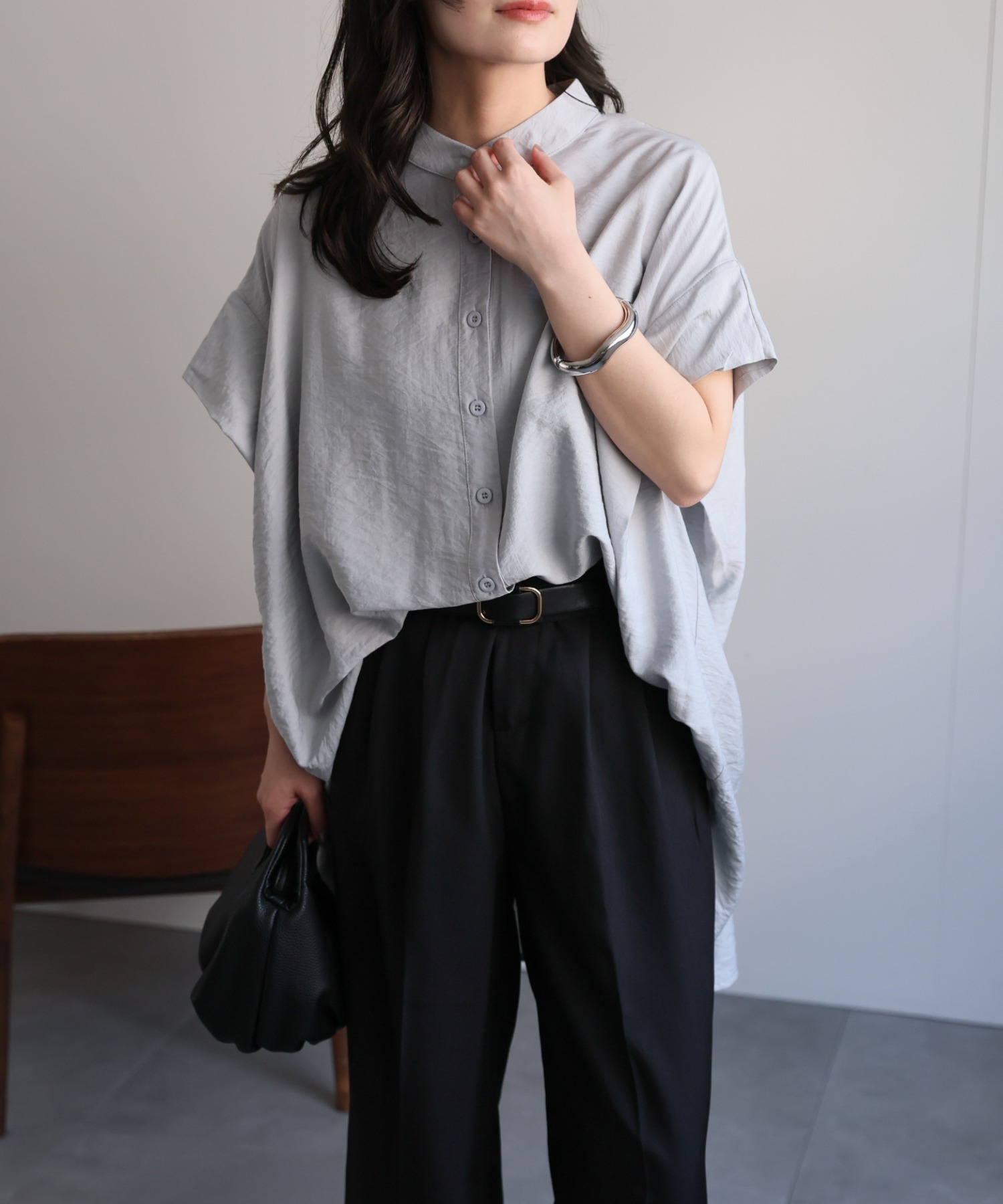 model：156cm 着用サイズ：FREE