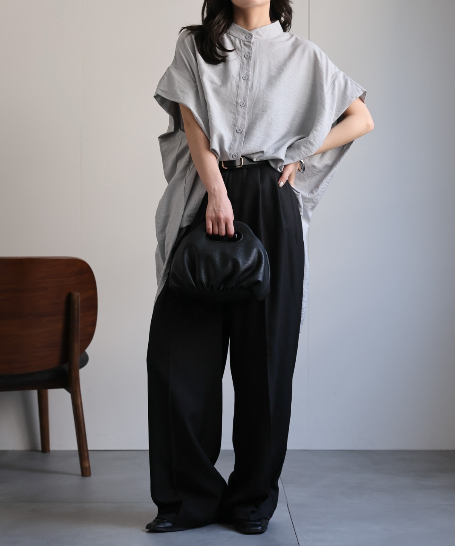 model：156cm 着用サイズ：FREE