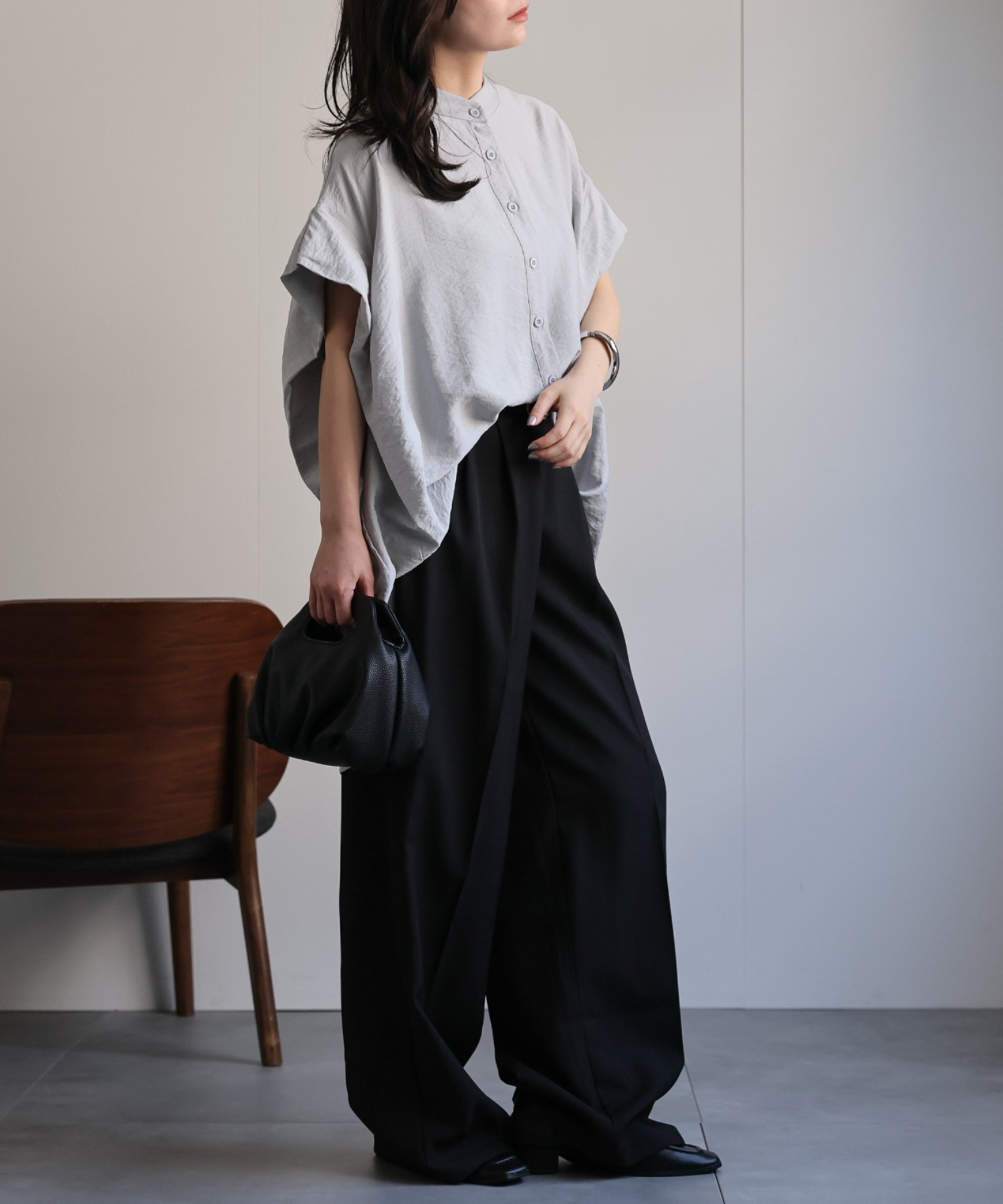 model：156cm 着用サイズ：FREE