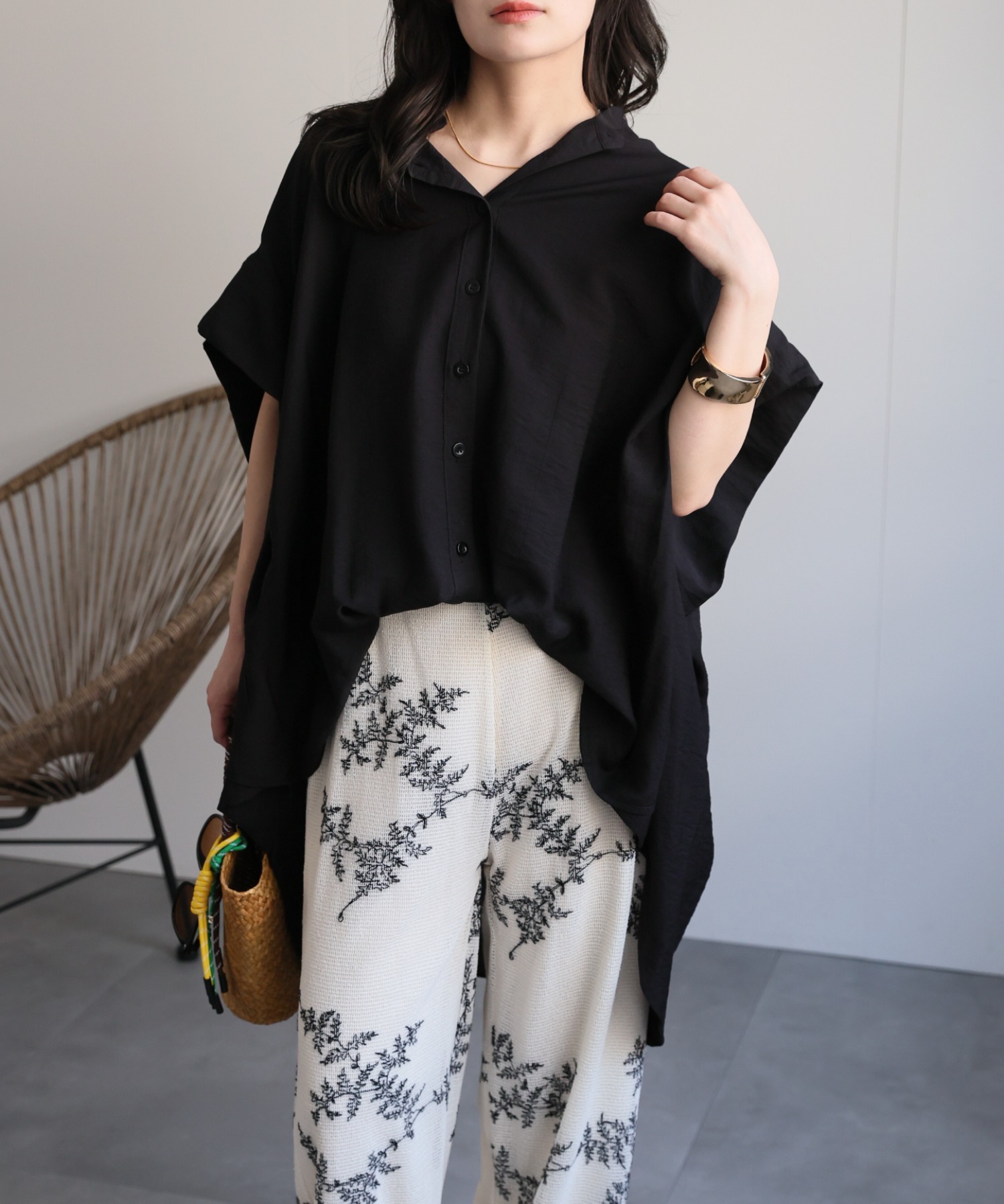 model：156cm 着用サイズ：FREE