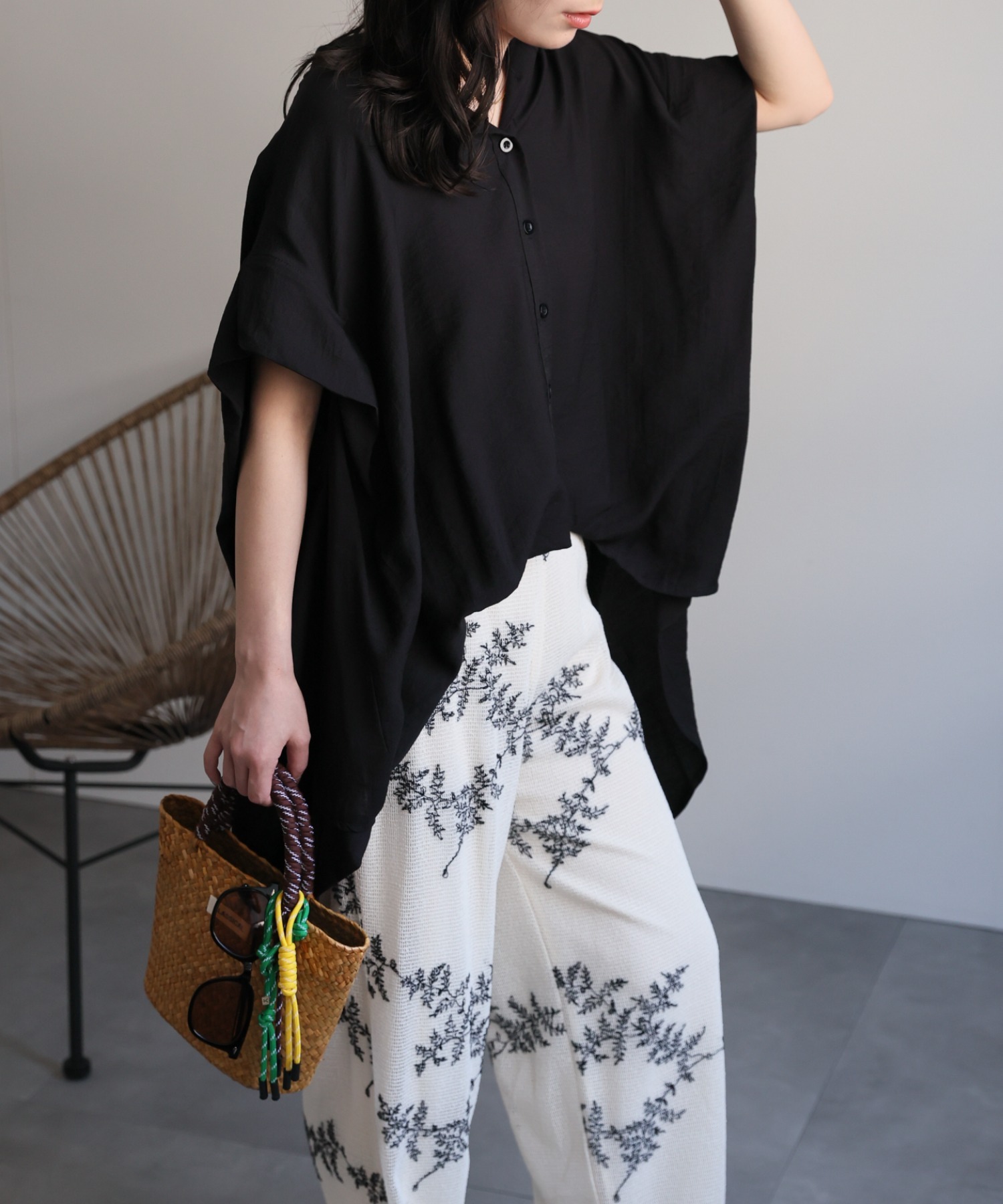 model：156cm 着用サイズ：FREE