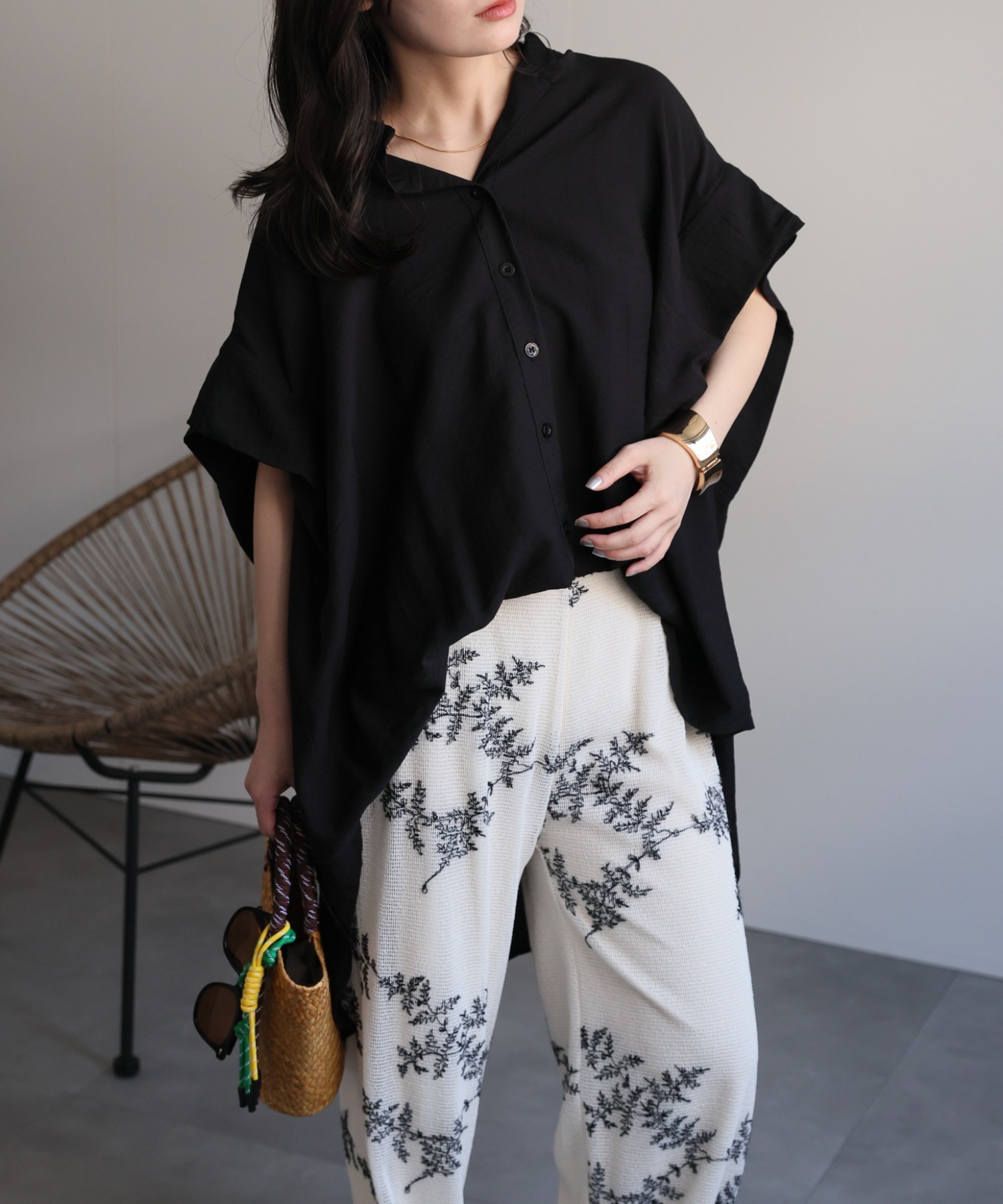 model：156cm 着用サイズ：FREE
