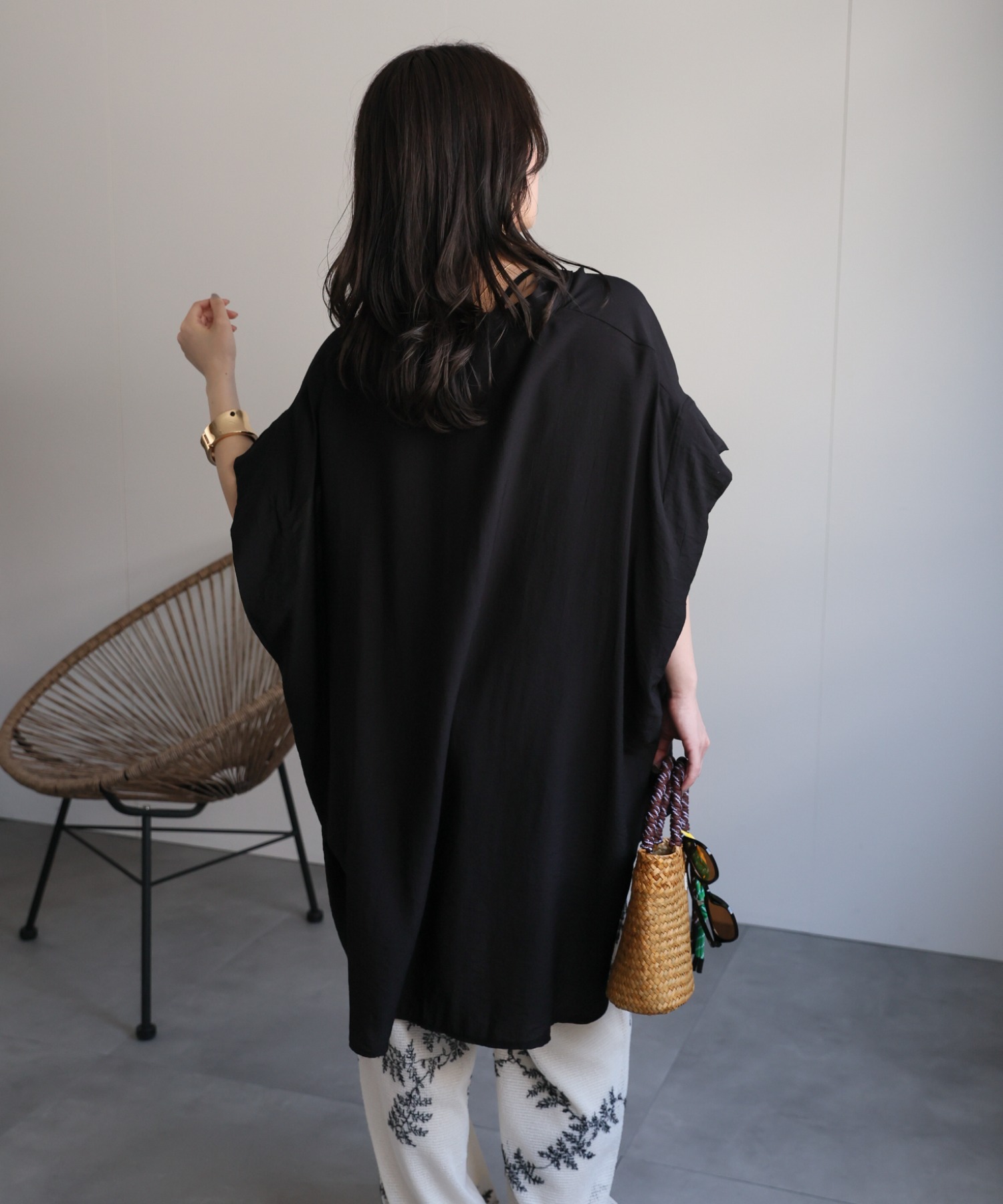 model：156cm 着用サイズ：FREE