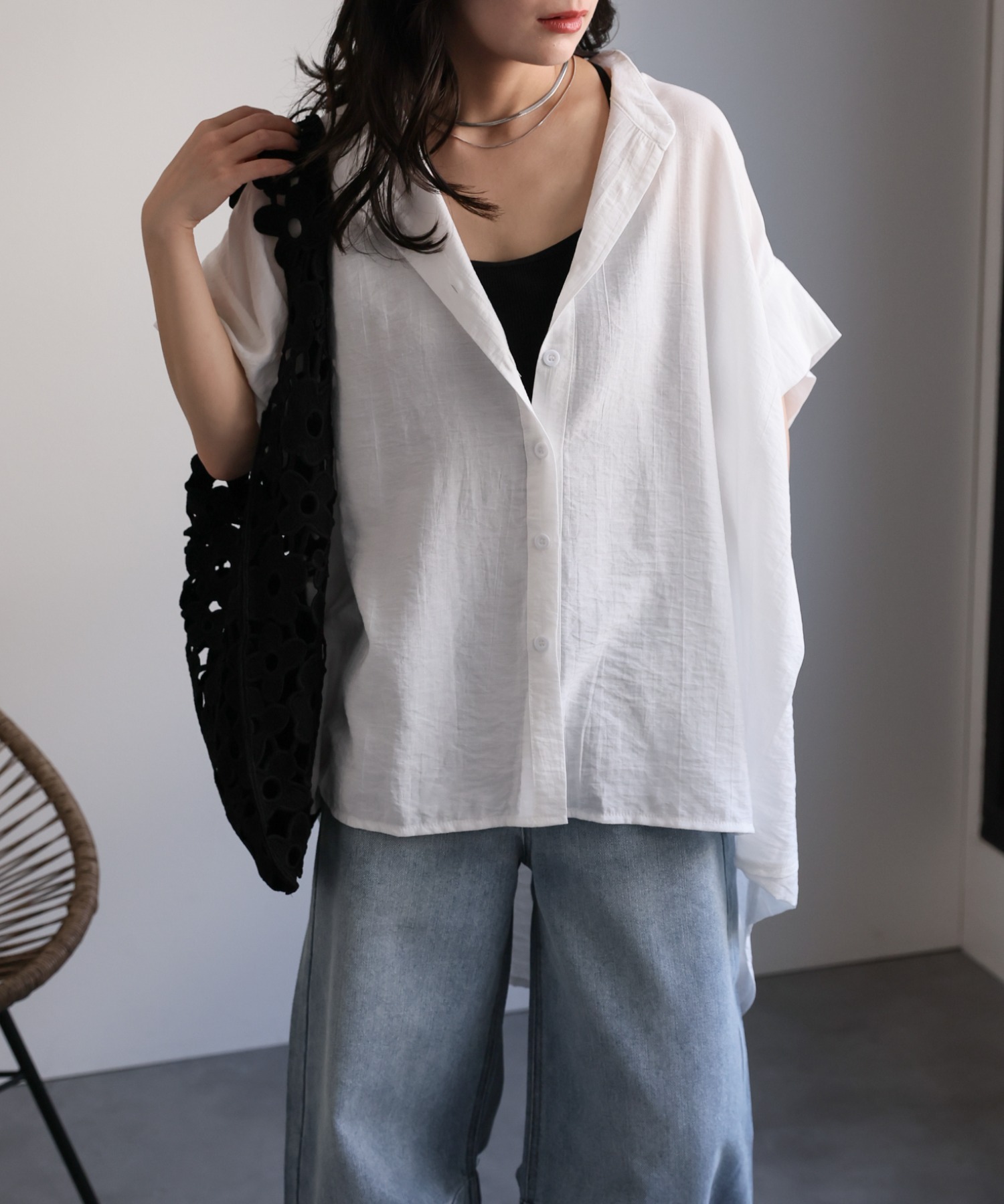 model：156cm 着用サイズ：FREE