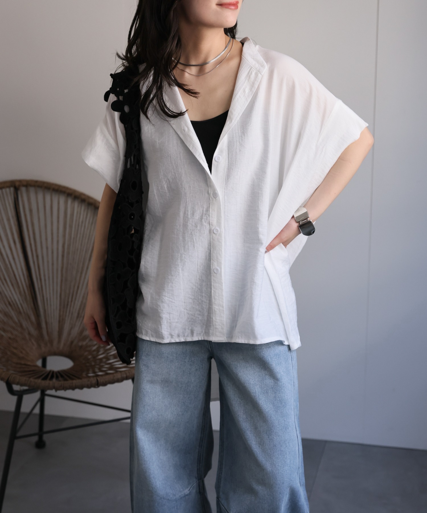 model：156cm 着用サイズ：FREE