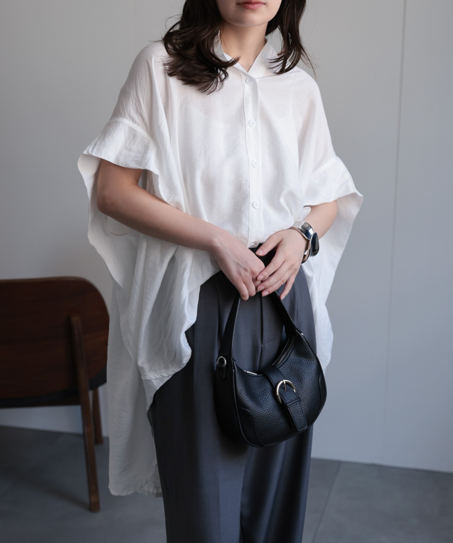 model：156cm 着用サイズ：FREE