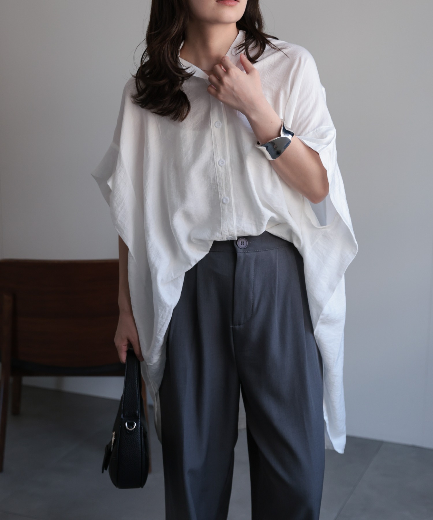 model：156cm 着用サイズ：FREE