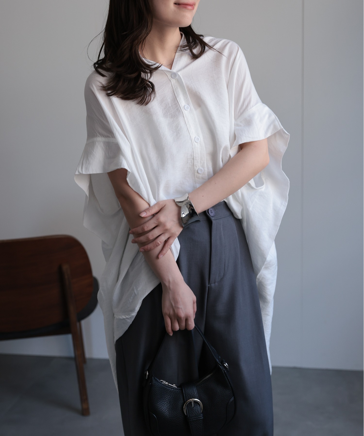 model：156cm 着用サイズ：FREE