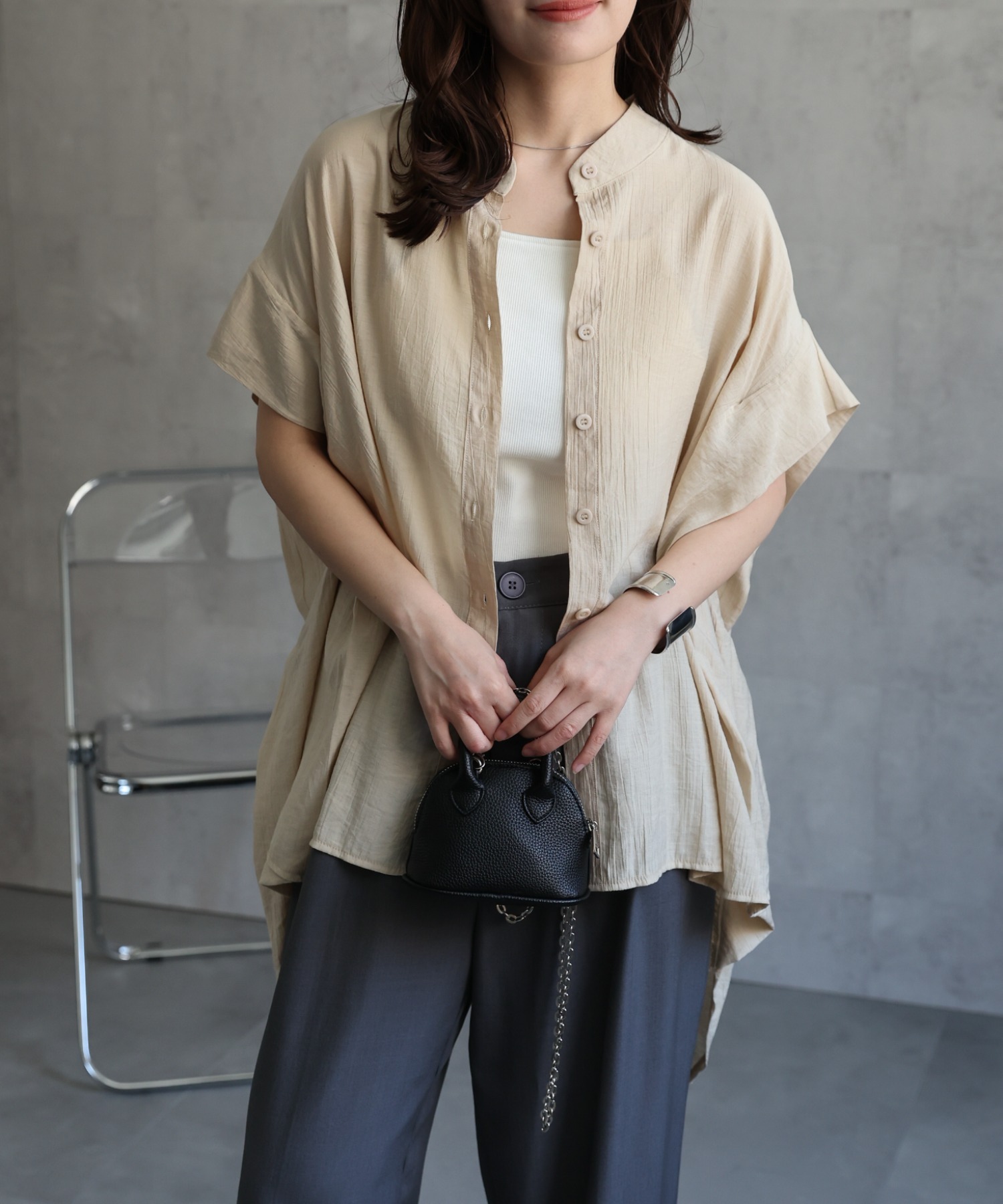 model：156cm 着用サイズ：FREE