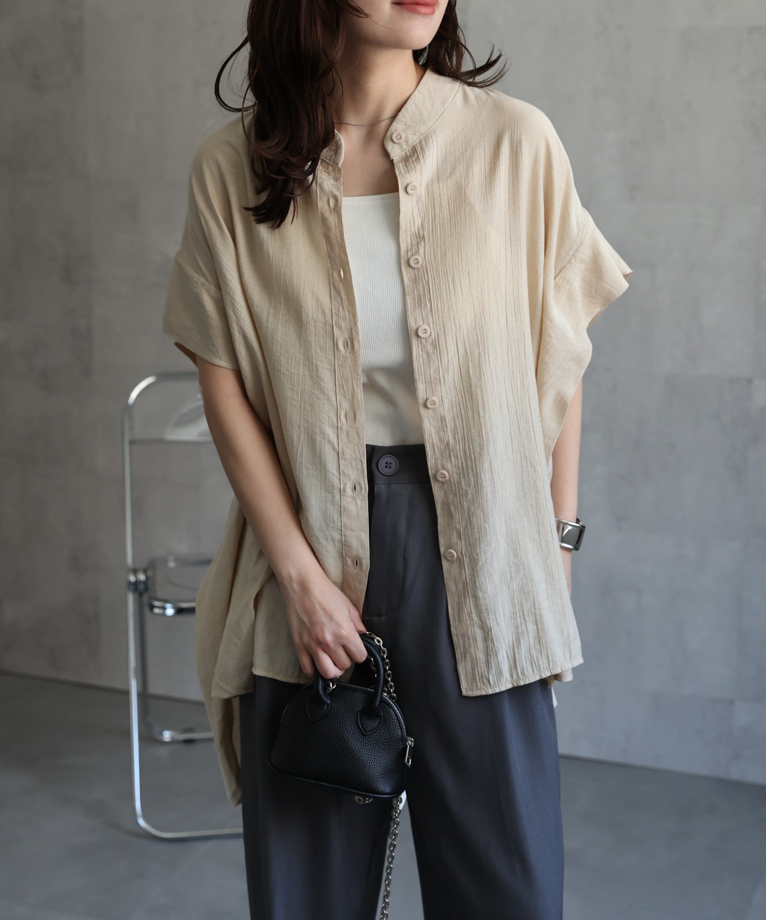 model：156cm 着用サイズ：FREE