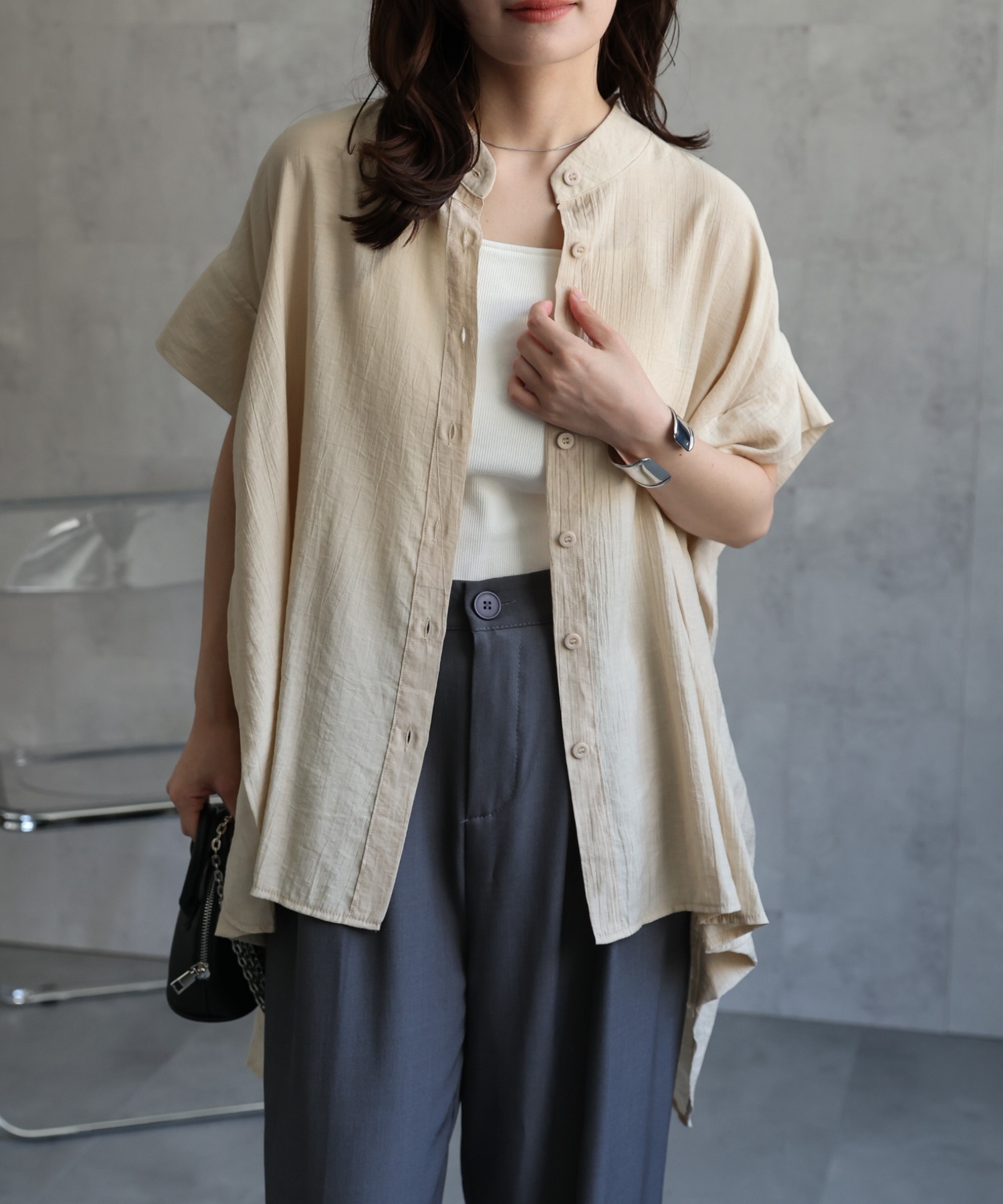 model：156cm 着用サイズ：FREE