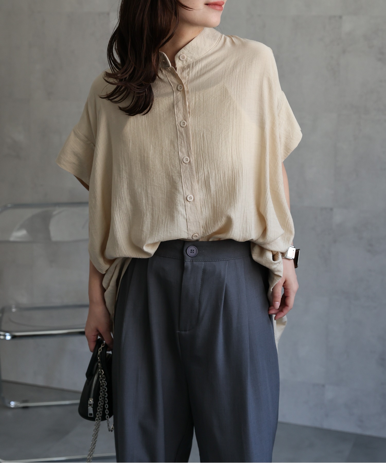 model：156cm 着用サイズ：FREE