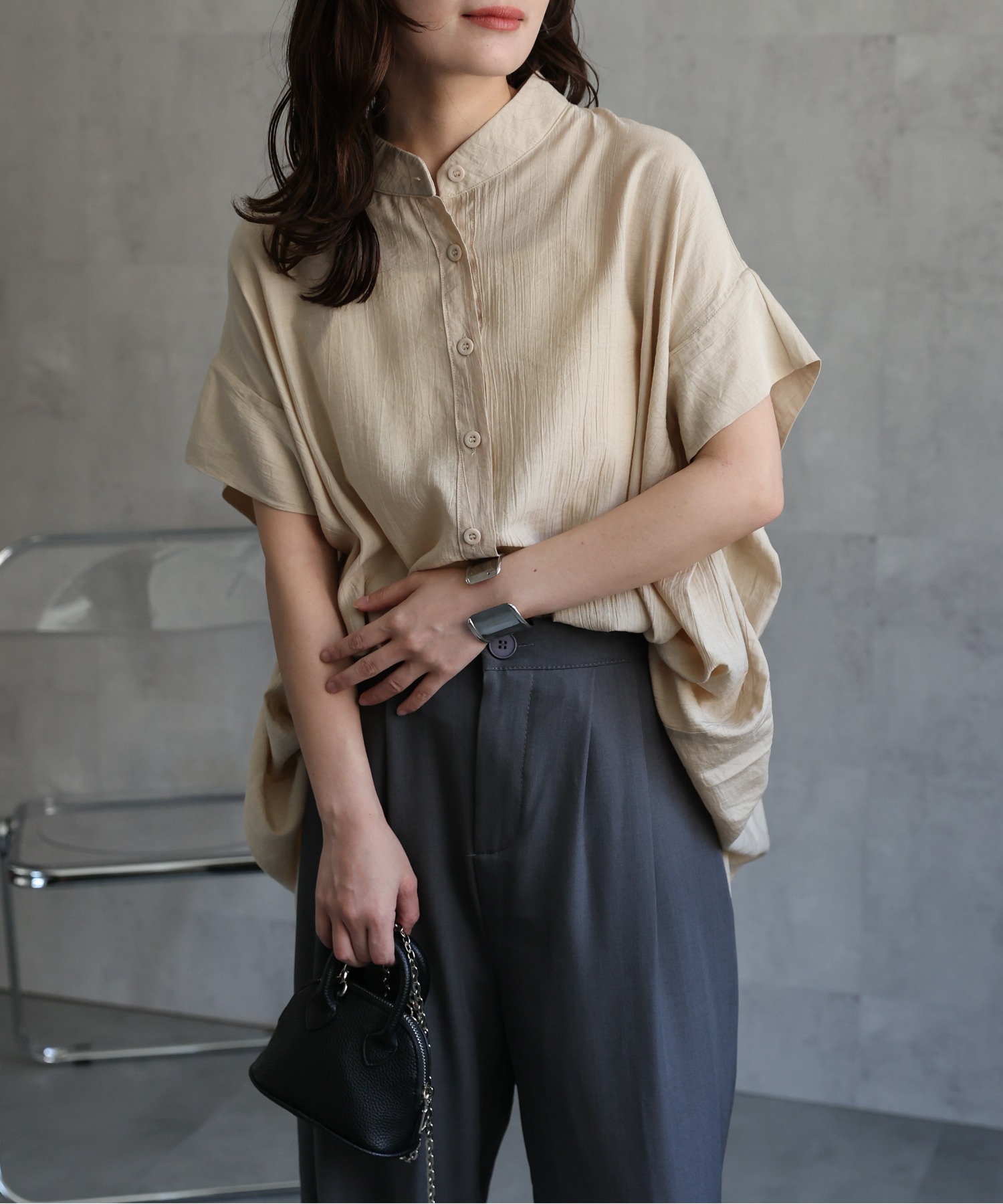 model：156cm 着用サイズ：FREE