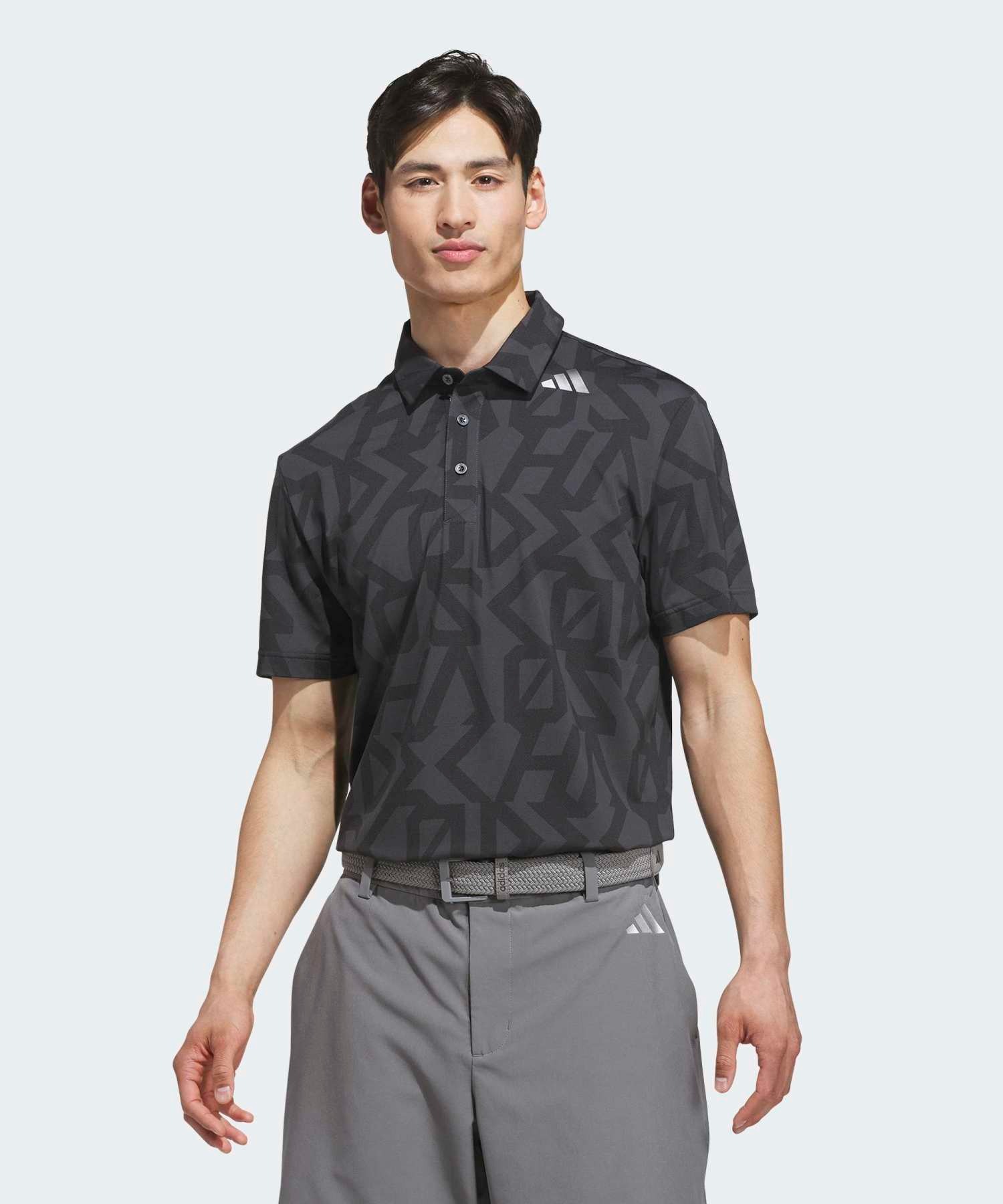 adidas Golf мужская футбольная длиннорукавная поло Code Mock