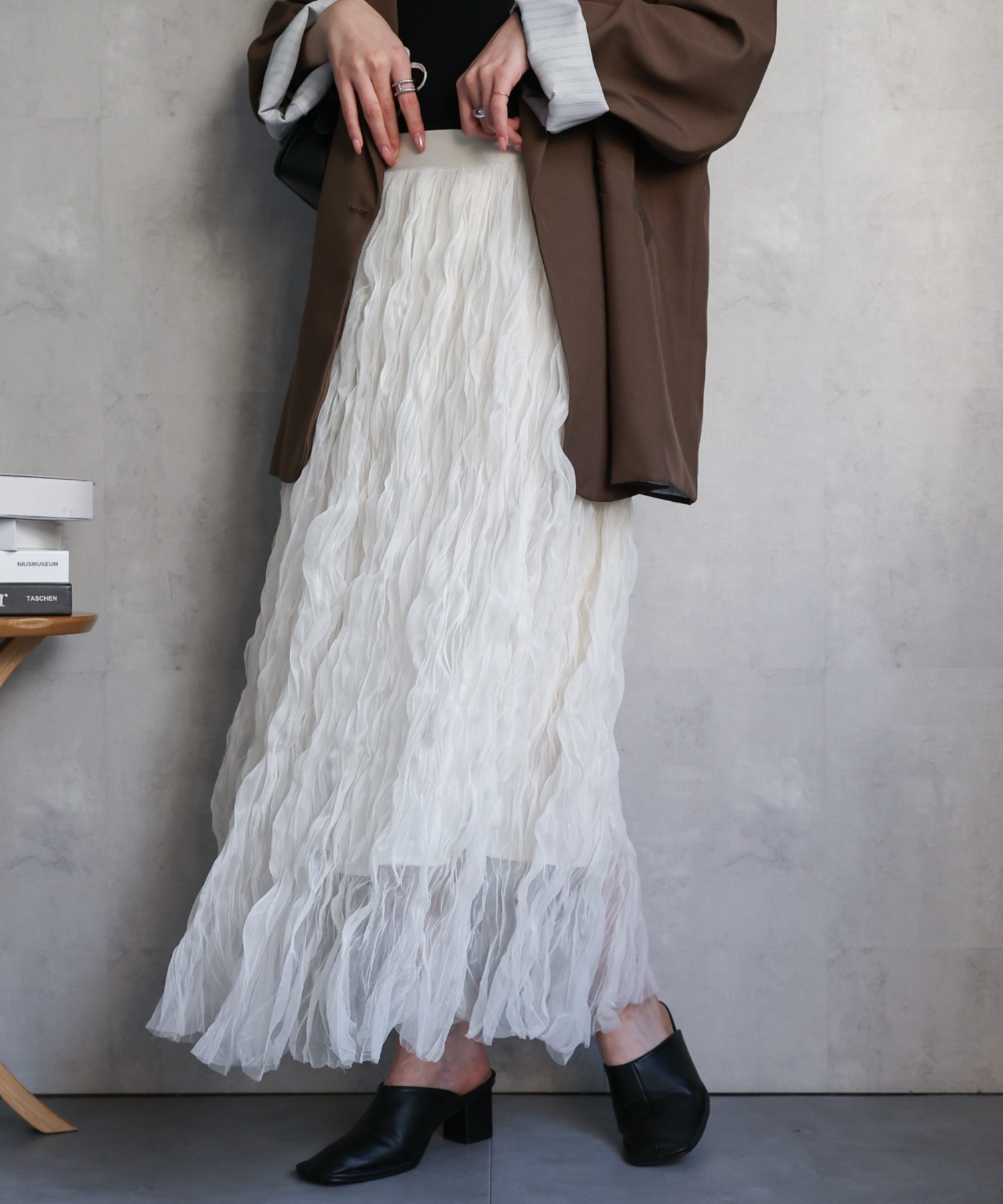 model：162㎝　着用サイズ:F