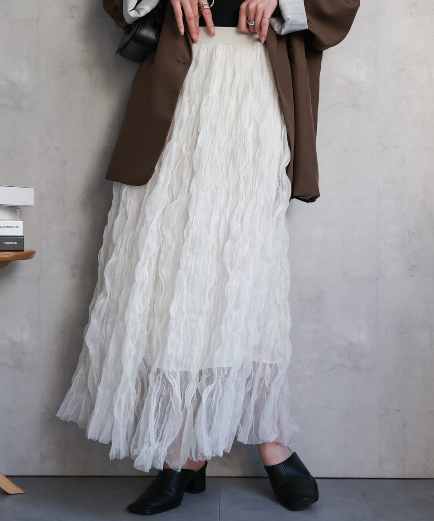 model：162㎝　着用サイズ:F