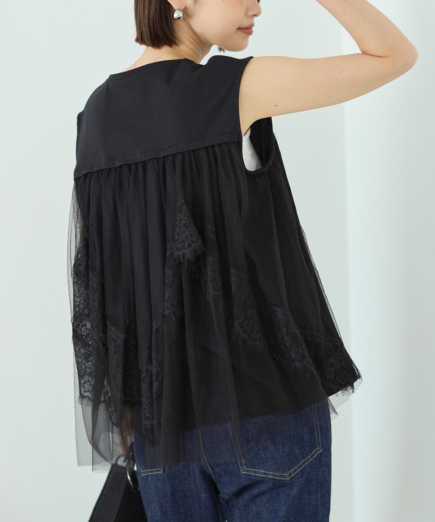 Firsthand органик‑коттон oversize стойка‑кольт чул‑резин топы
