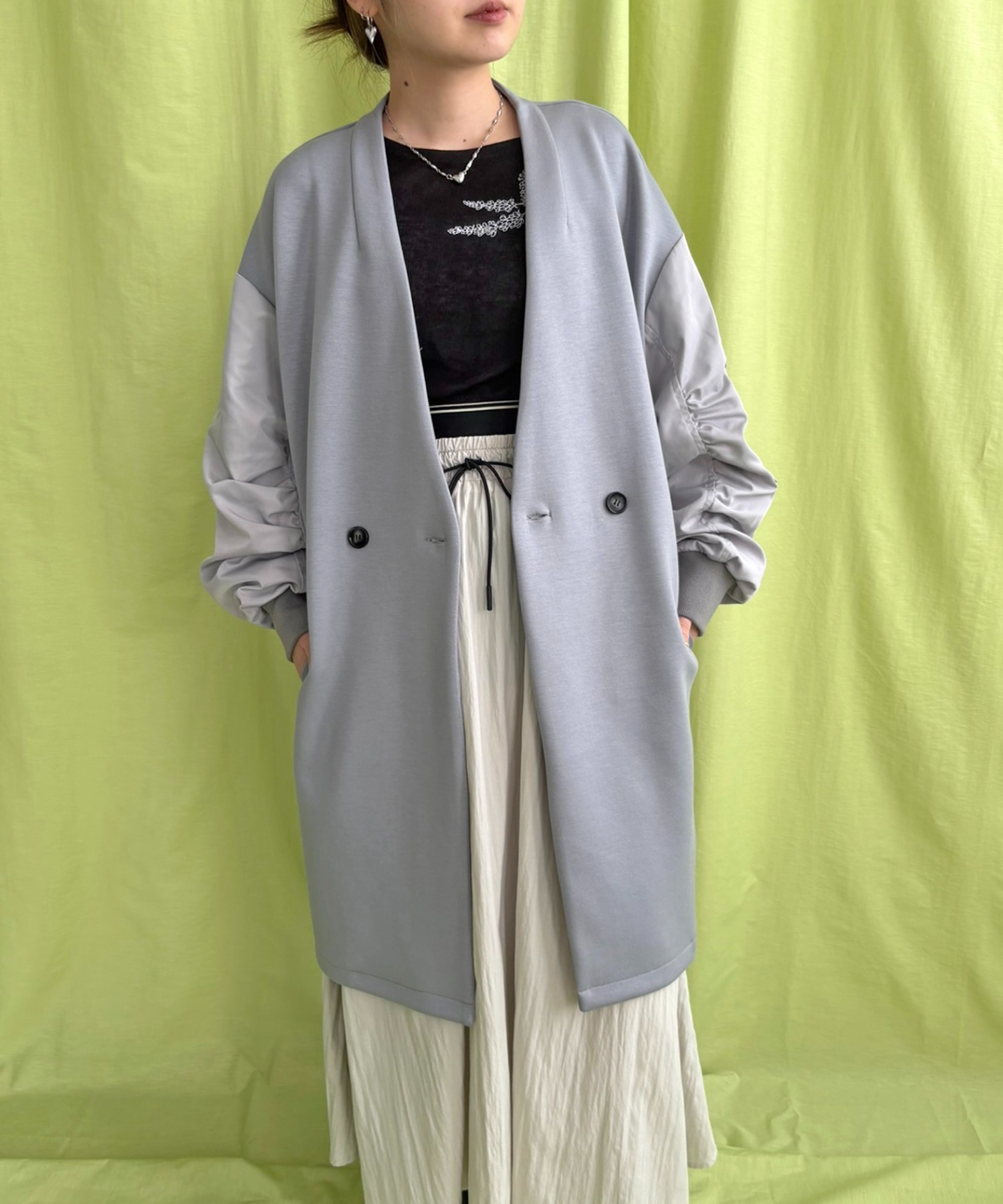 エウクレイド EUCLAID MA－1スリーブダンボールコート （カーキ
