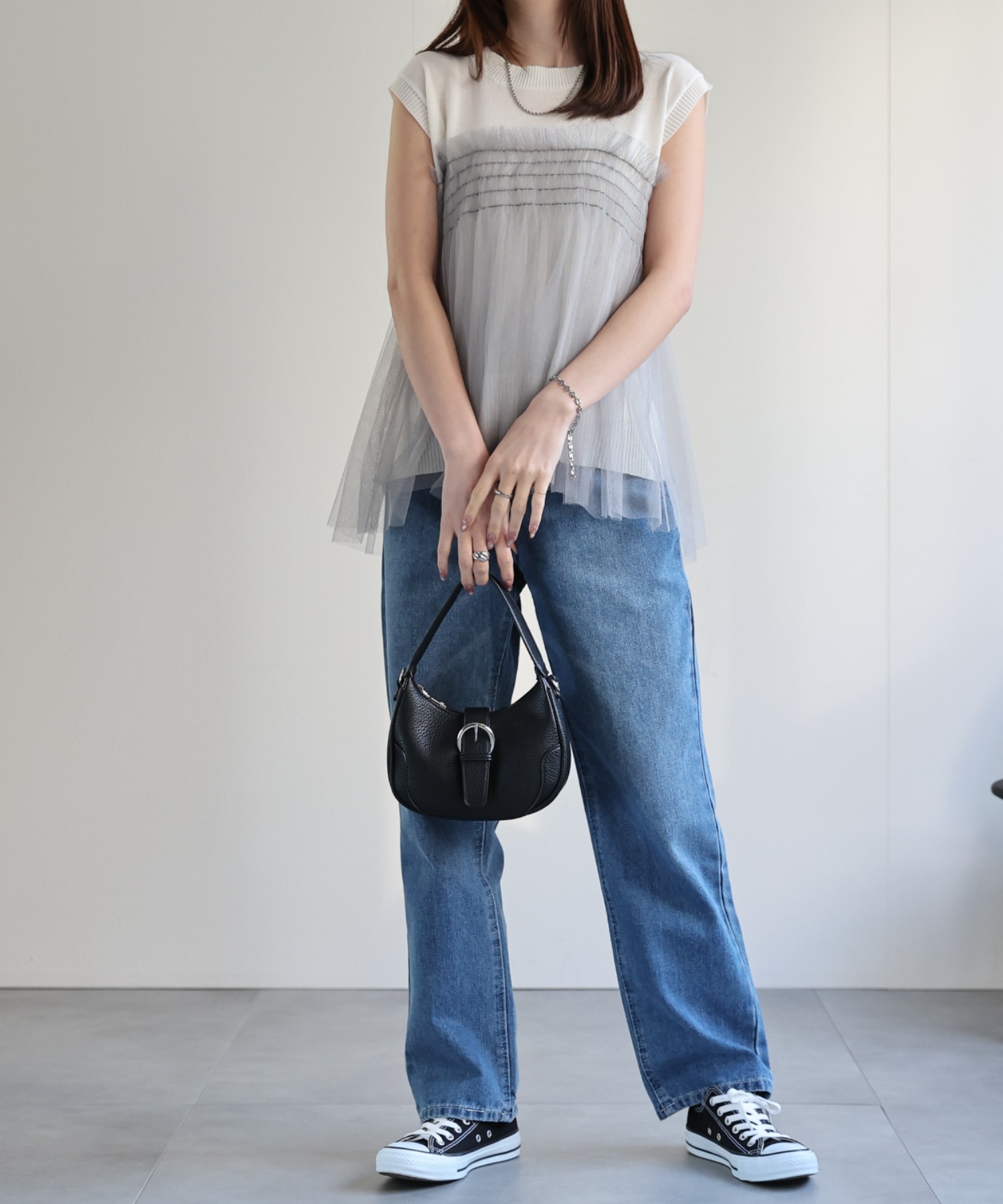 model：162㎝　着用サイズ：F