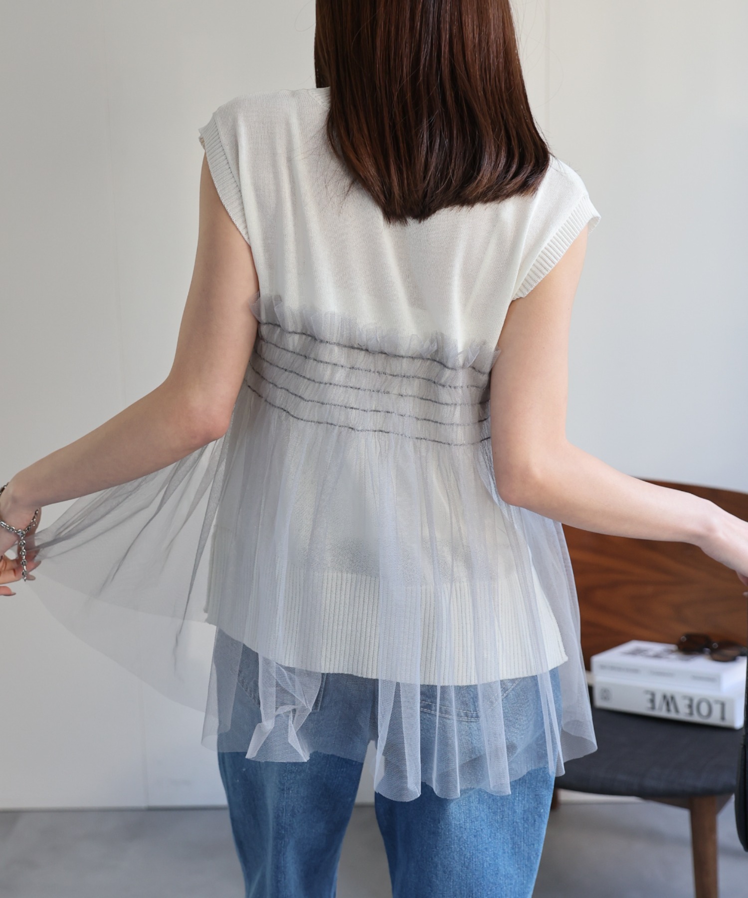 model：162㎝　着用サイズ：F